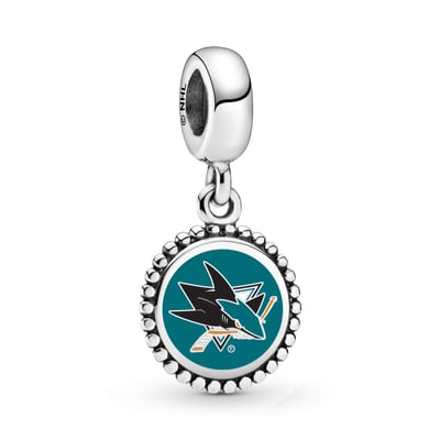 San Jose Sharks Pandora Modern Color Dangle Charm