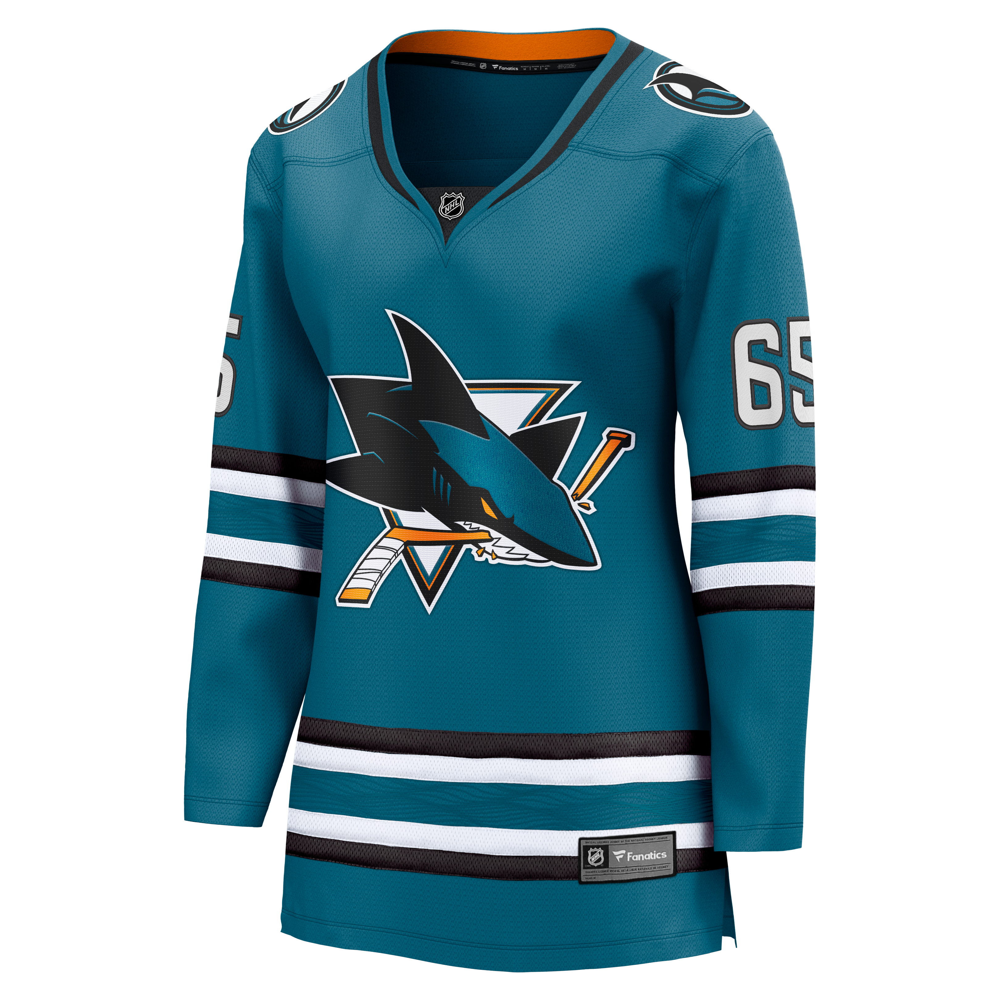 Maillot domicile Breakaway Jacob Trouba turquoise des Sharks de San Jose pour femmes (Fanatics)