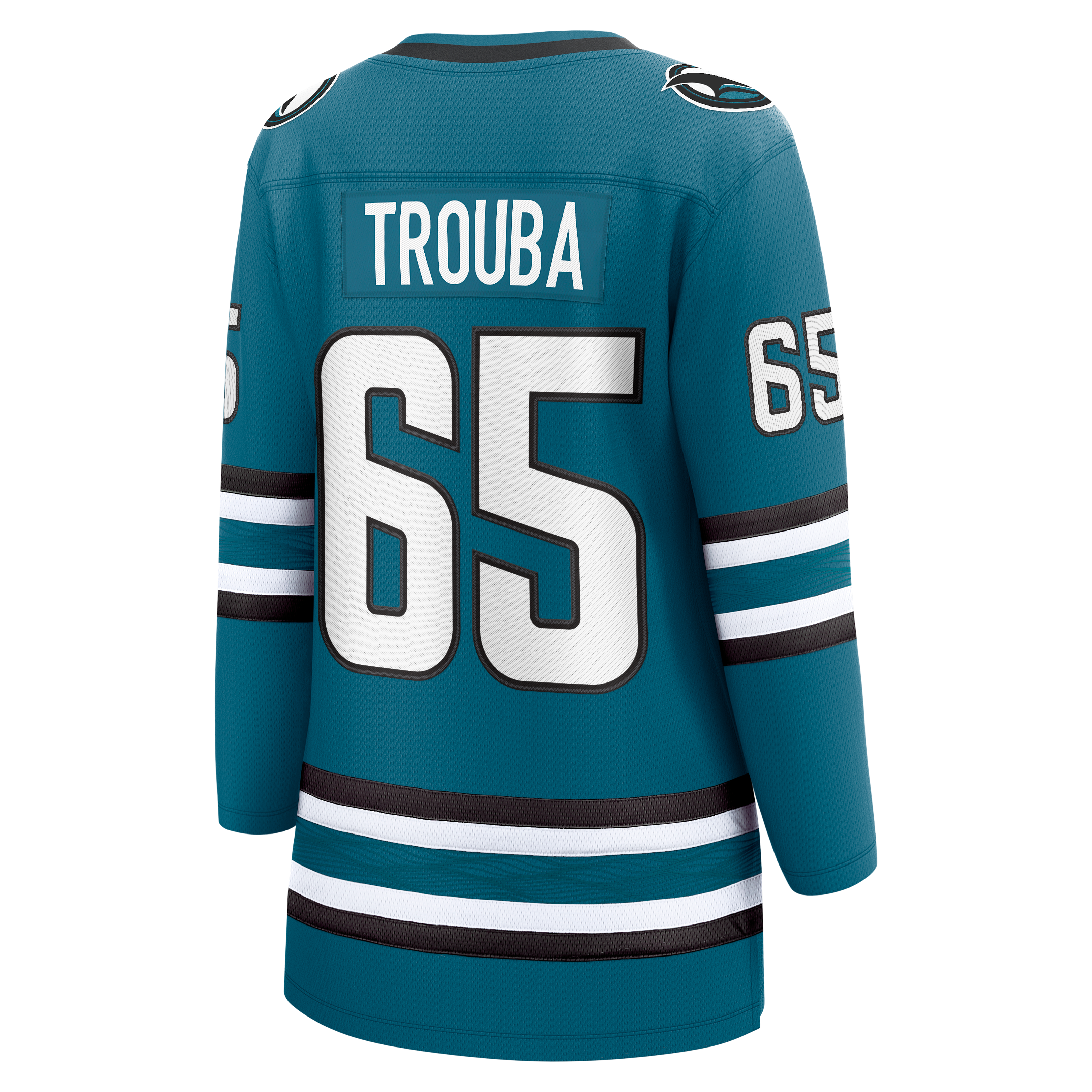 Maillot domicile Breakaway Jacob Trouba turquoise des Sharks de San Jose pour femmes (Fanatics)