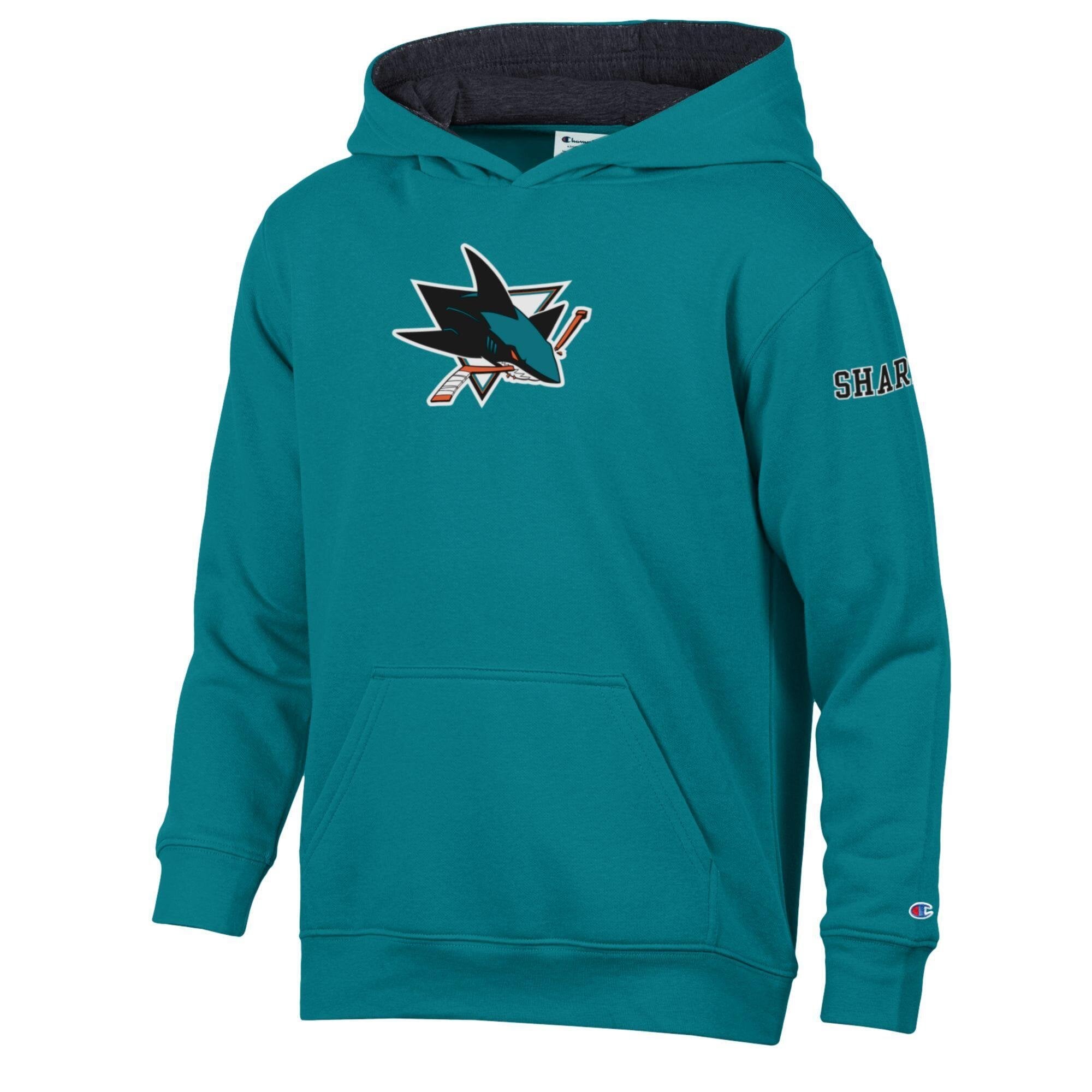 Sweat à capuche en polaire Youth Champion Teal San Jose Sharks