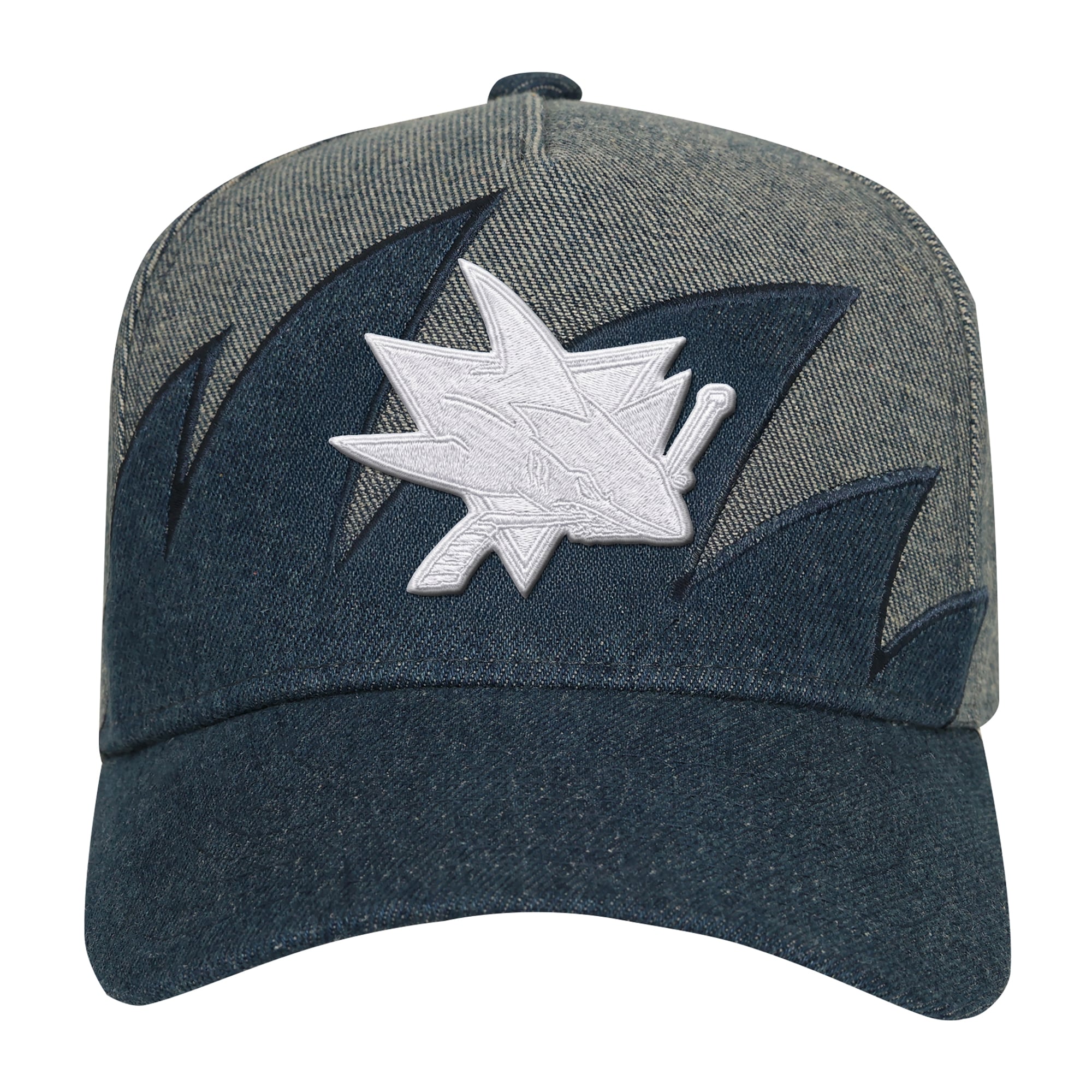 Youth Mitchell & Ness  Charcoal San Jose Sharks Denim Sharktooth Pro Pinch Snapback Hat