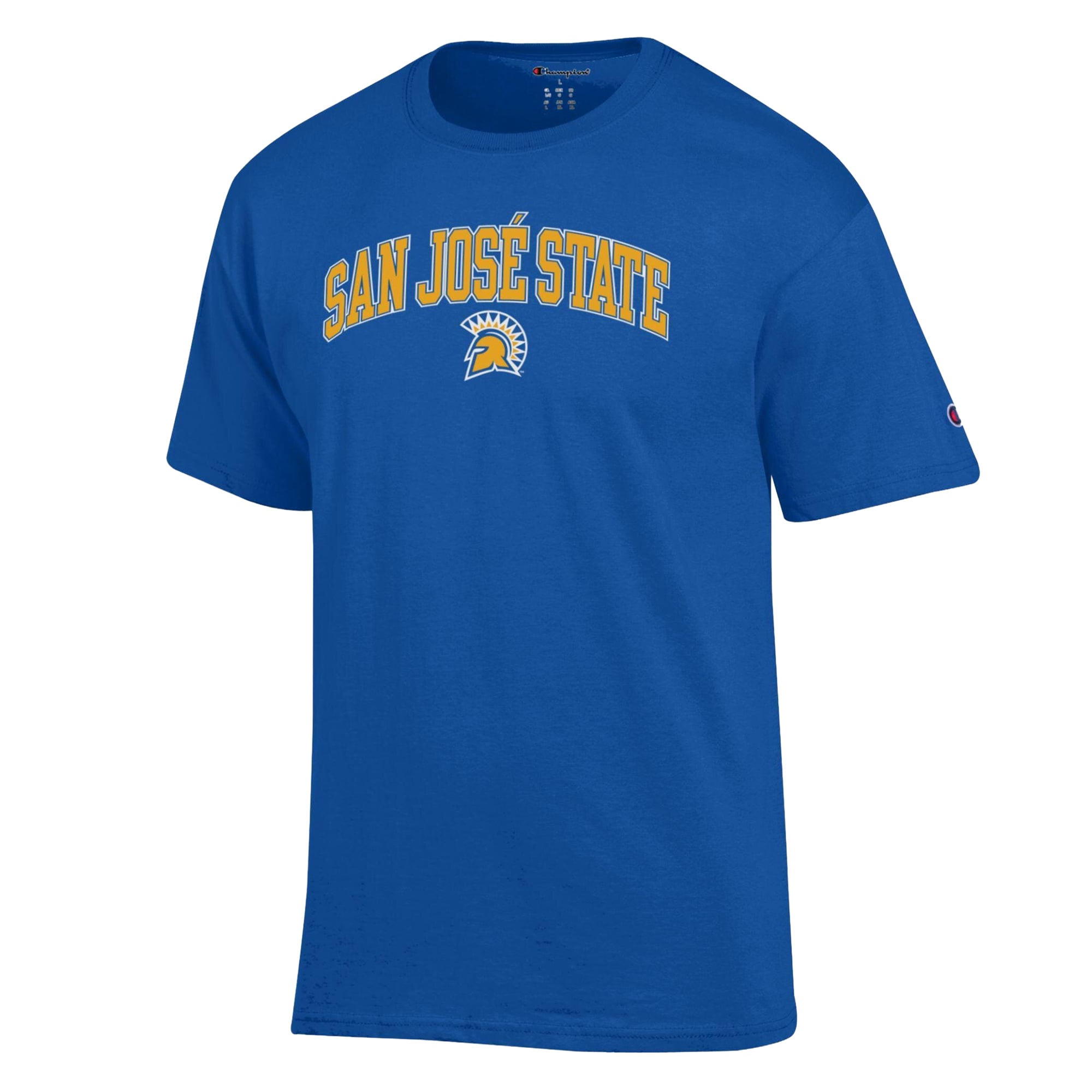 T-shirt Champion Royal San Jose State Spartans avec logo en forme d'arche