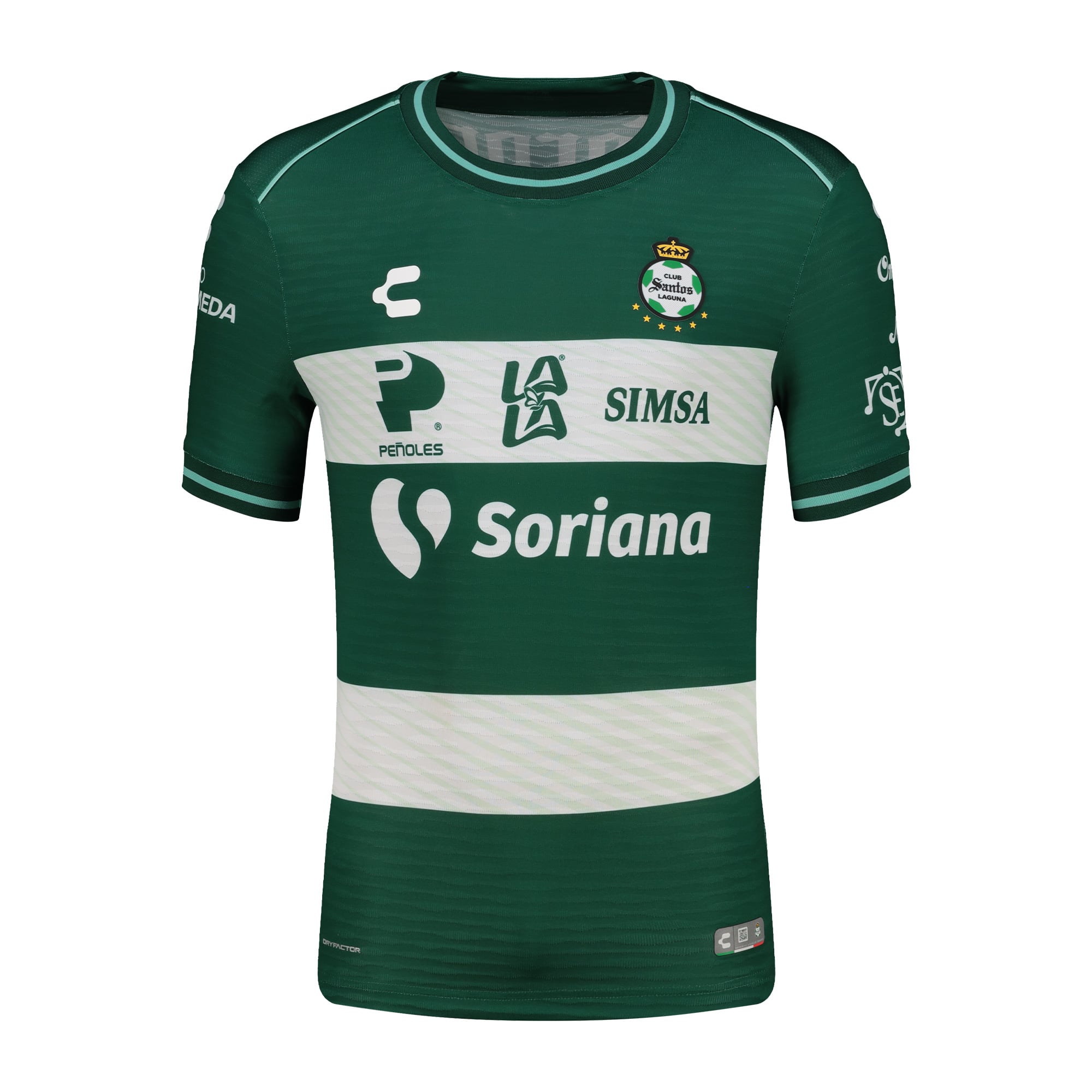 Men's Charly Green Santos Laguna 2026/27 Home Authentic Jersey