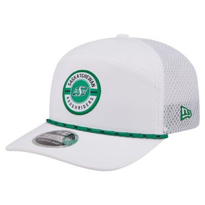 Saskatchewan Roughriders New Era 2026 Sideline Rope 9SEVETNTY Adjustable Hat - White