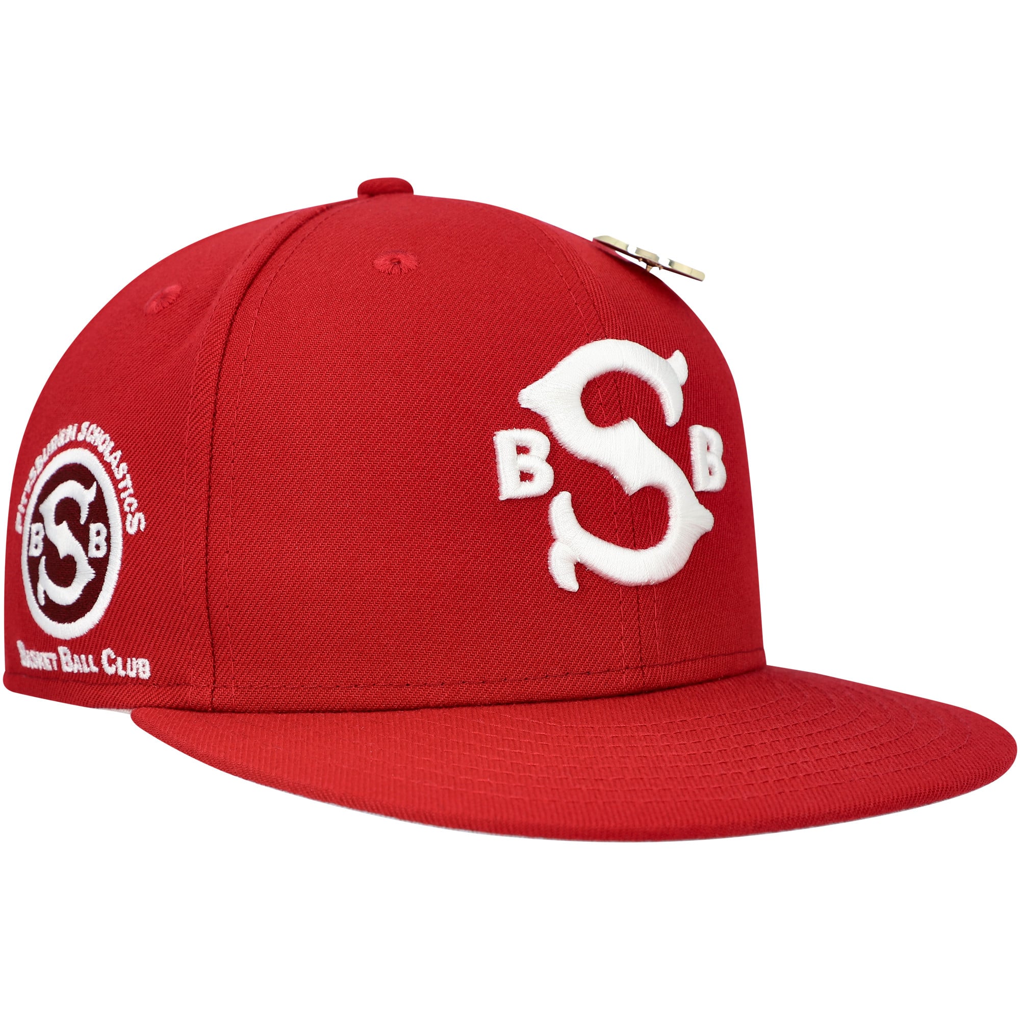 Casquette ajustée noire Fives de la culture physique pour hommes l'association sportive scolaire marron