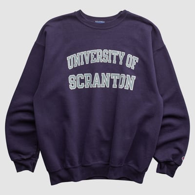 Scranton Royals Champion 2000s Pullover Sweatshirt - Purple - M by Fanatics Real Vintage