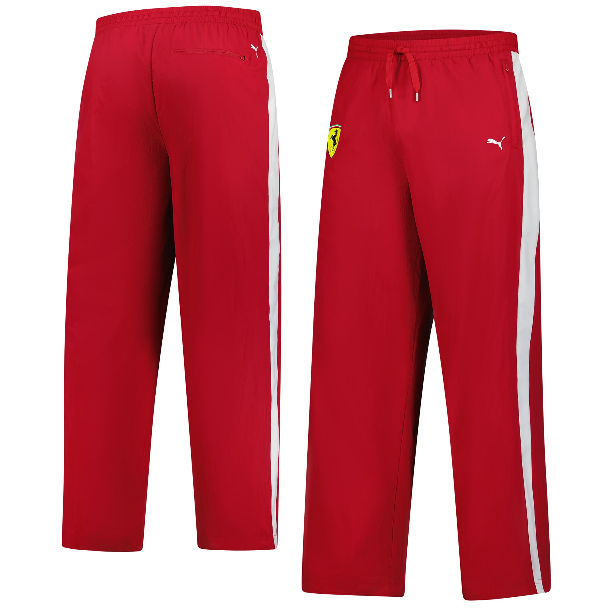 Men's Puma Dark Red Scuderia Ferrari F1 2025 Replica Drivers T7 Oversized Pants