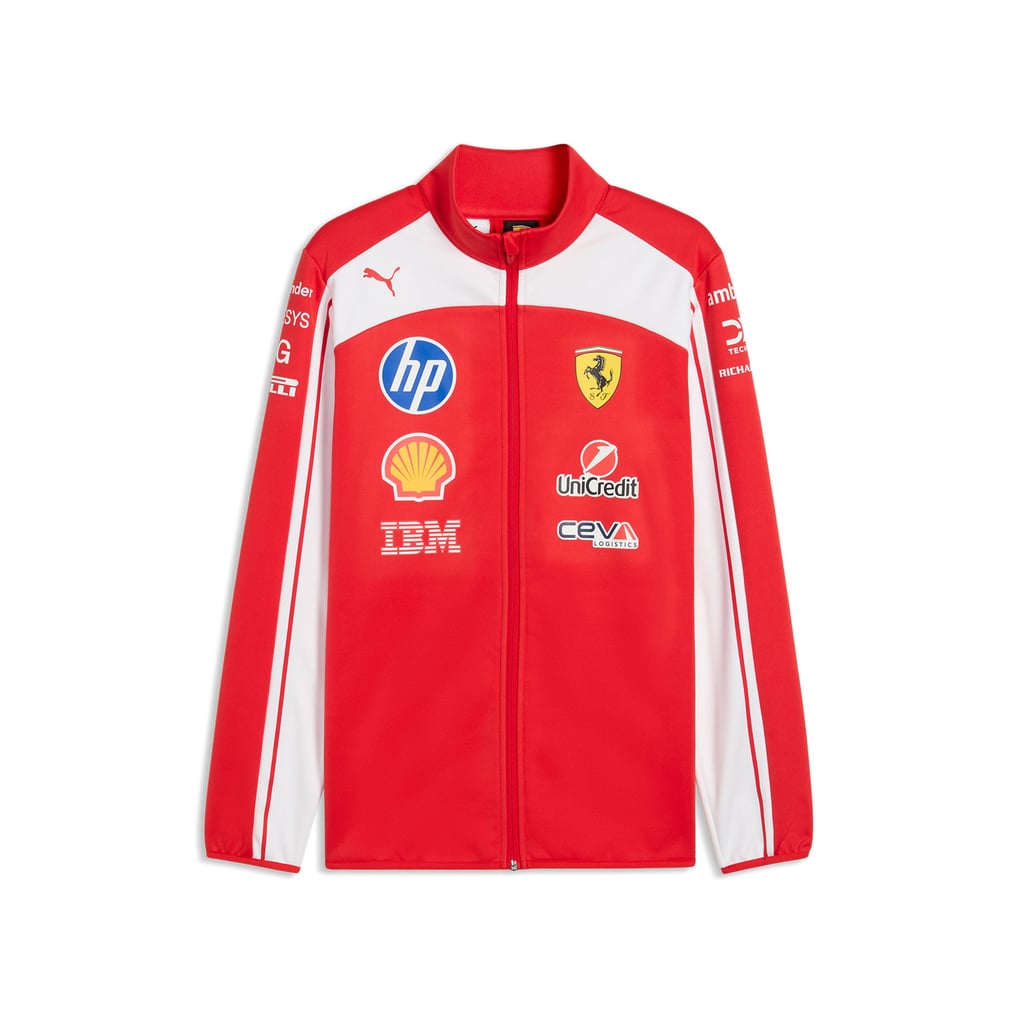 Zipper Code Jacket Men's Puma Red Scuderia Ferrari 2026 Softshell Full-Zip Jacket
