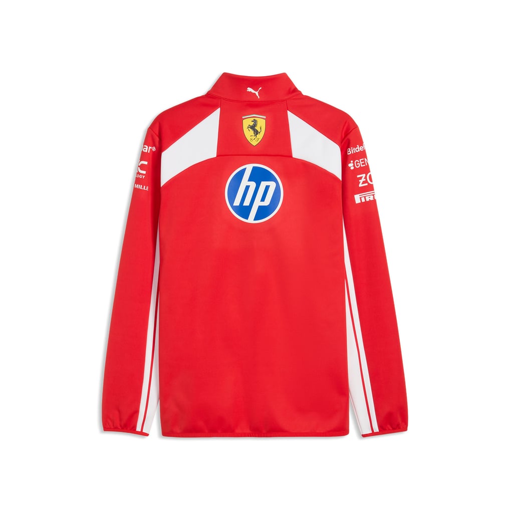Zipper Code Jacket Men's Puma Red Scuderia Ferrari 2026 Softshell Full-Zip Jacket