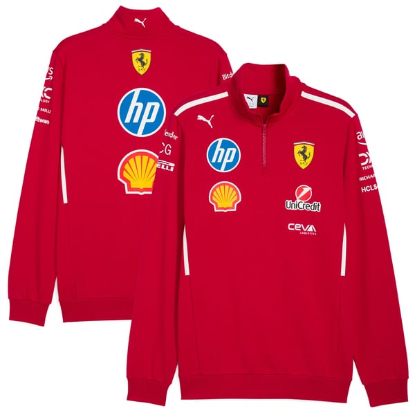 スクーデリア フェラーリ 2025 チーム ハーフジップ スウェットシャツ