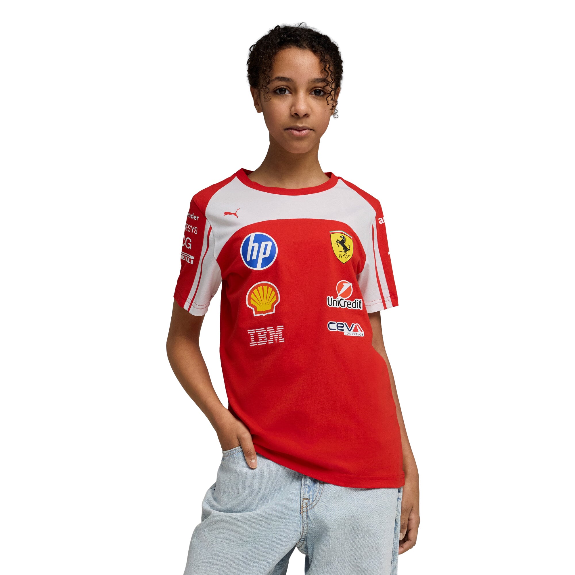 スクーデリア・フェラーリ 2026 チーム Tシャツ - キッズ