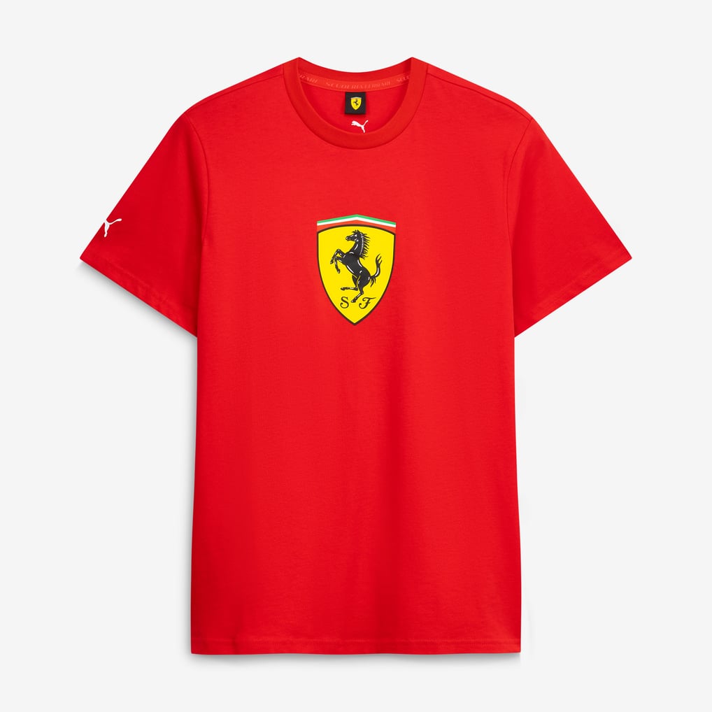 Unisex Puma Scuderia Ferrari Red Large Color Shield T-Shirt