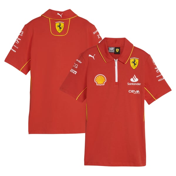 Women's Puma Red Scuderia Ferrari 2024 Replica Team Quarter-Zip Polo
