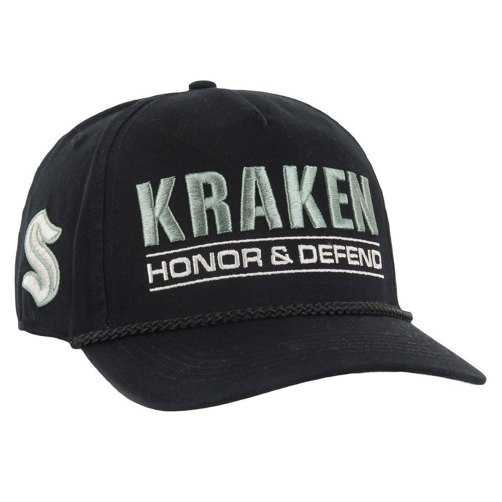 Men's Seattle Kraken '47 Black OHT Military Appreciation Homeland Honor and Defend Hitch Adjustable Hat