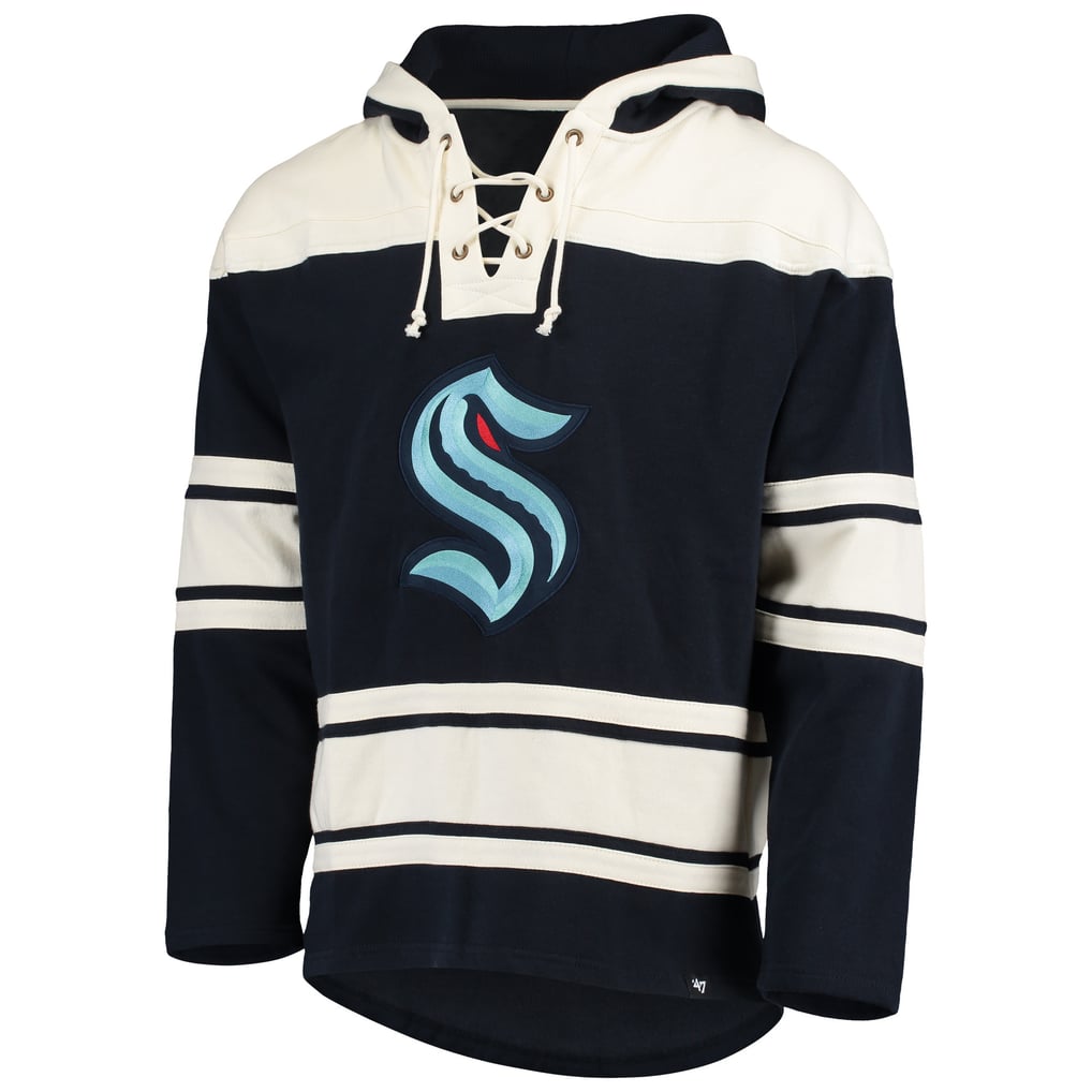 Men's Seattle Kraken  '47 Navy Superior Lacer Hoodie