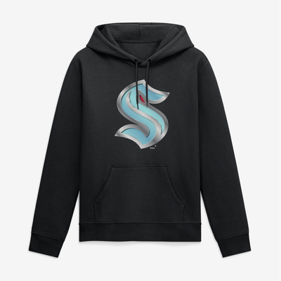 Seattle Kraken Big & Tall Metallic Mascot Hoodie - Black