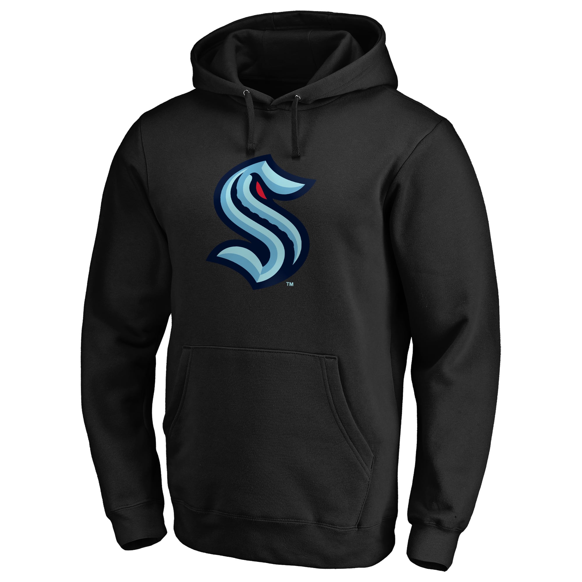Men's Black Seattle Kraken Primary Logo Hoodie