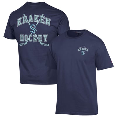  Seattle Kraken Champion Stick With It Jersey T-Shirt - Deep Sea Blue