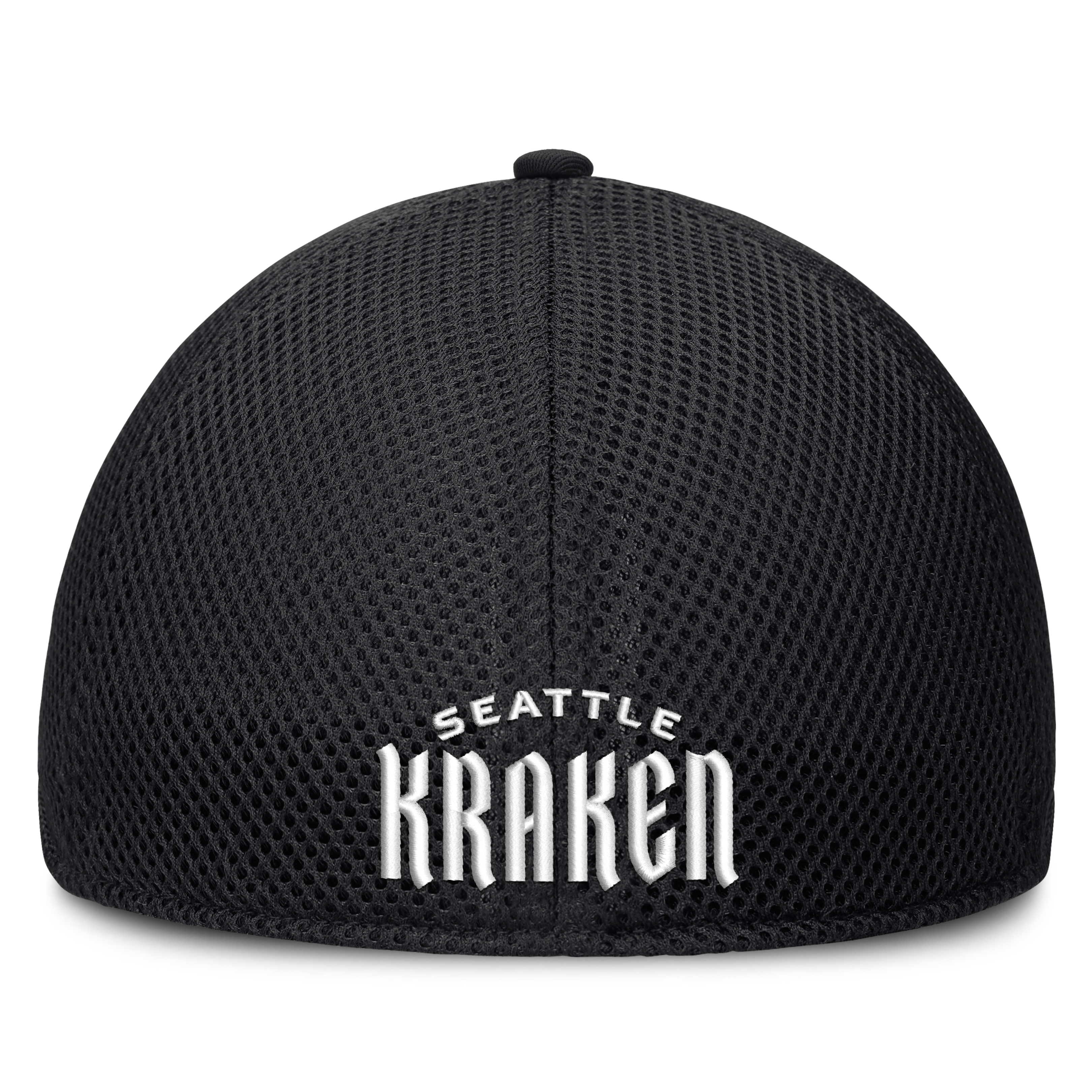 Casquette extensible à dos en maille ton sur Seattle Kraken noire pour homme de Fanatics