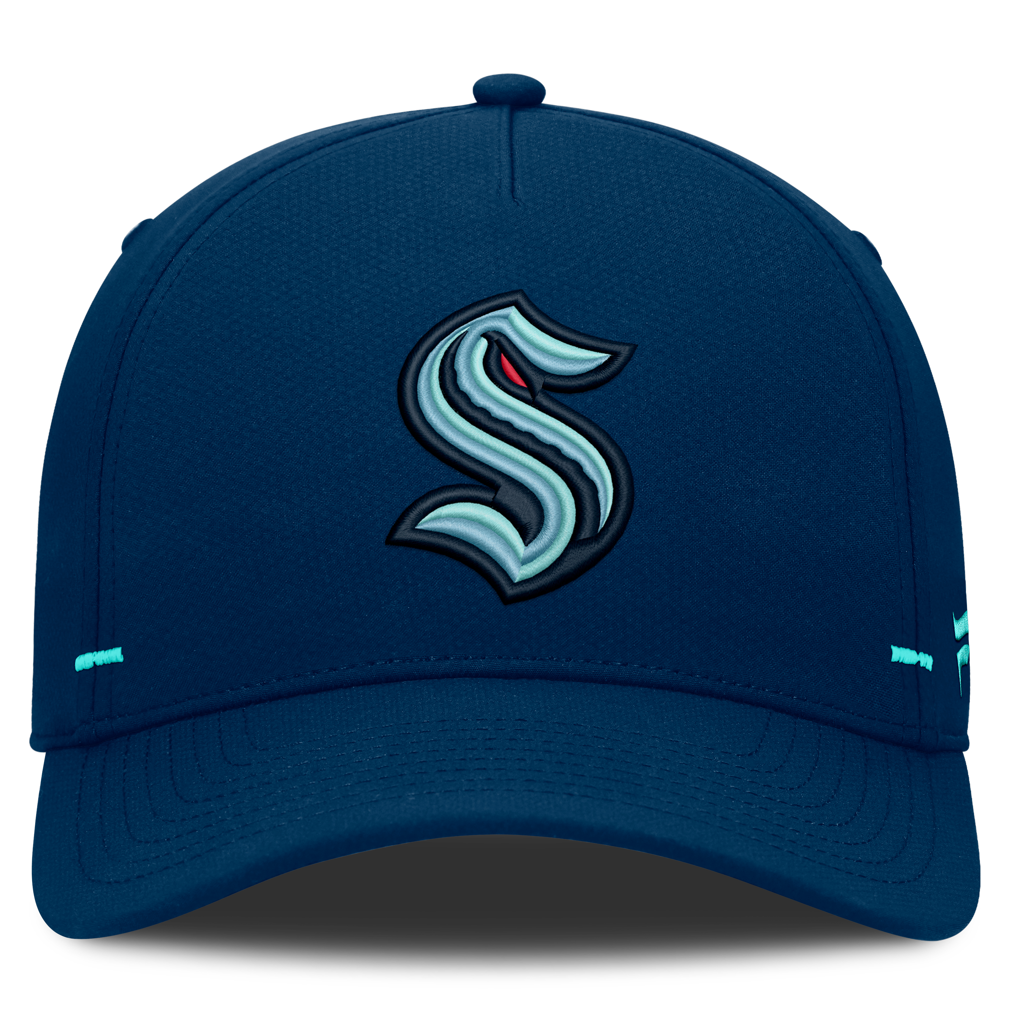 Men's Fanatics Deep Sea Blue Seattle Kraken Authentic Pro Rink Bar Tacks A-Frame Adjustable Hat