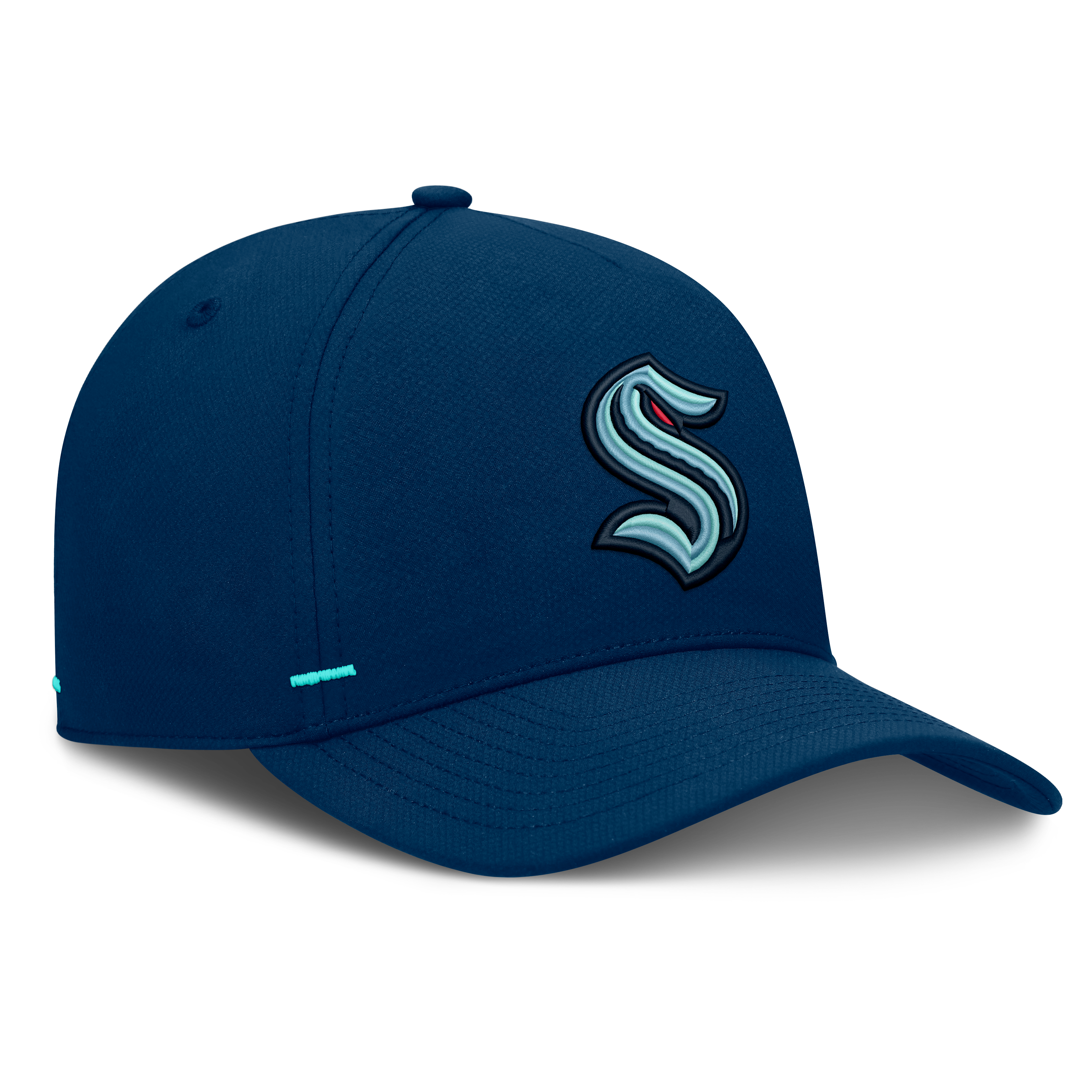 Men's Fanatics Deep Sea Blue Seattle Kraken Authentic Pro Rink Bar Tacks A-Frame Adjustable Hat