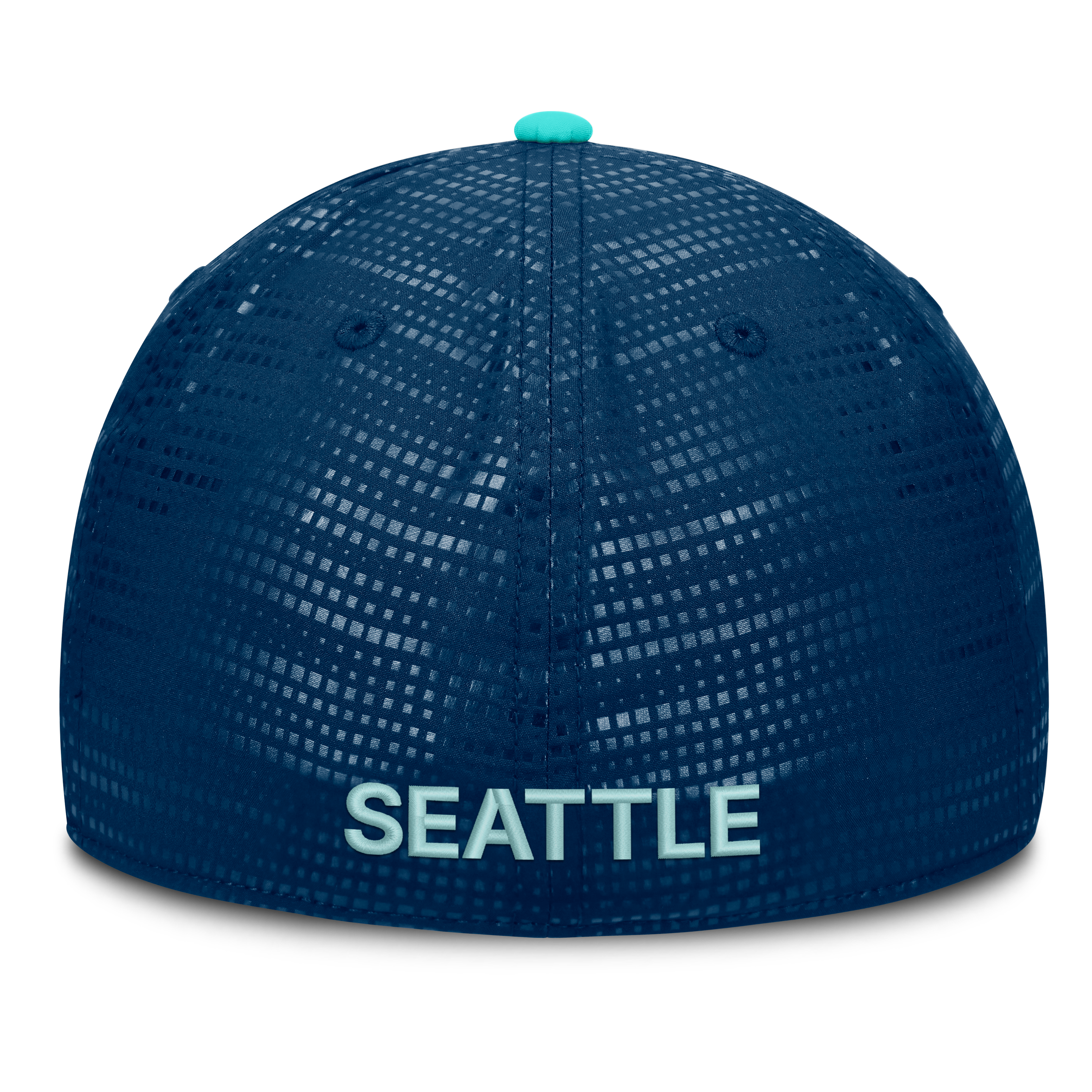 Men's Fanatics Deep Sea Blue Seattle Kraken Authentic Pro Rink Debossed Stretch Fit Hat