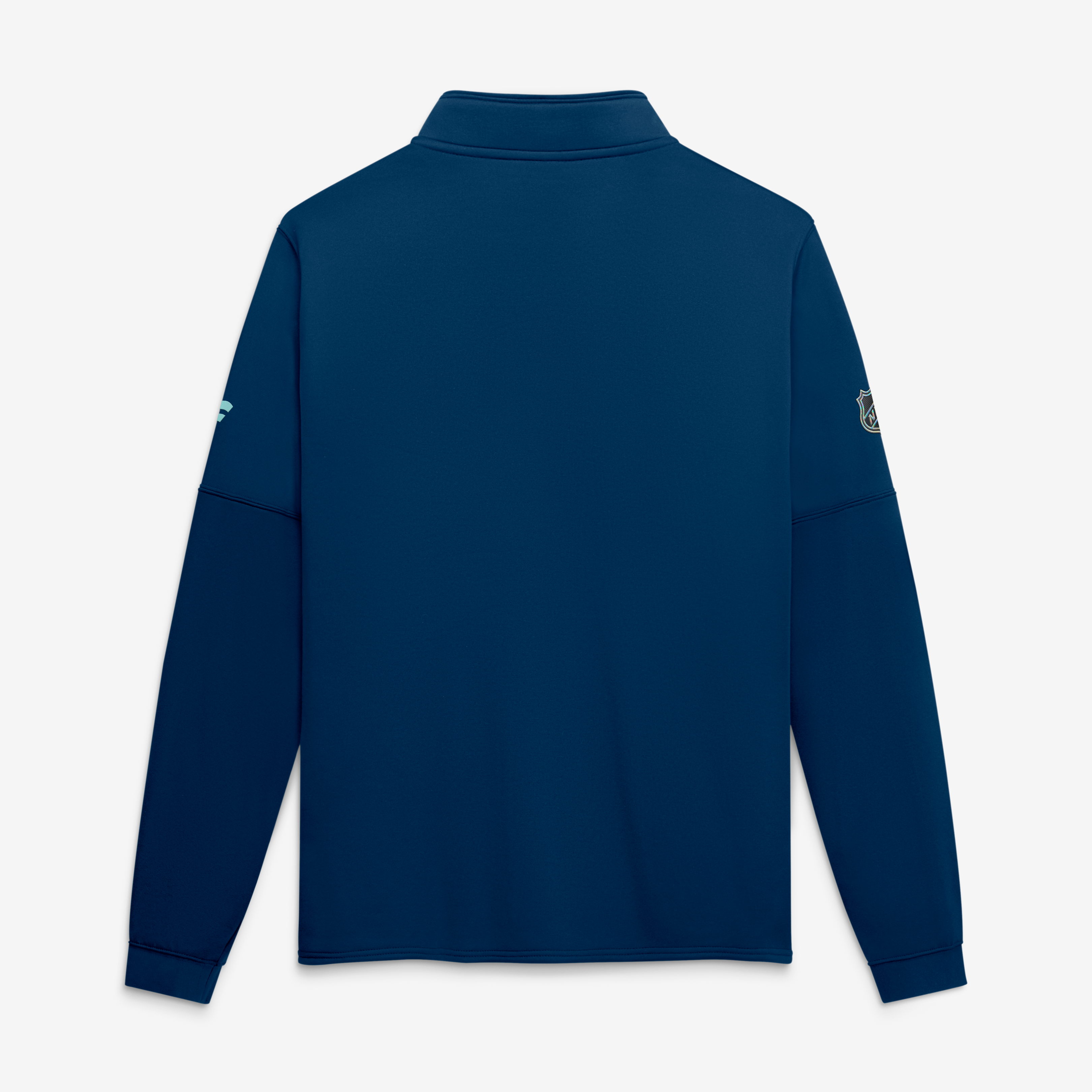Veste polaire zippée intégrale Fanatics Deep Sea Blue Seattle Kraken Authentic Pro Rink pour homme
