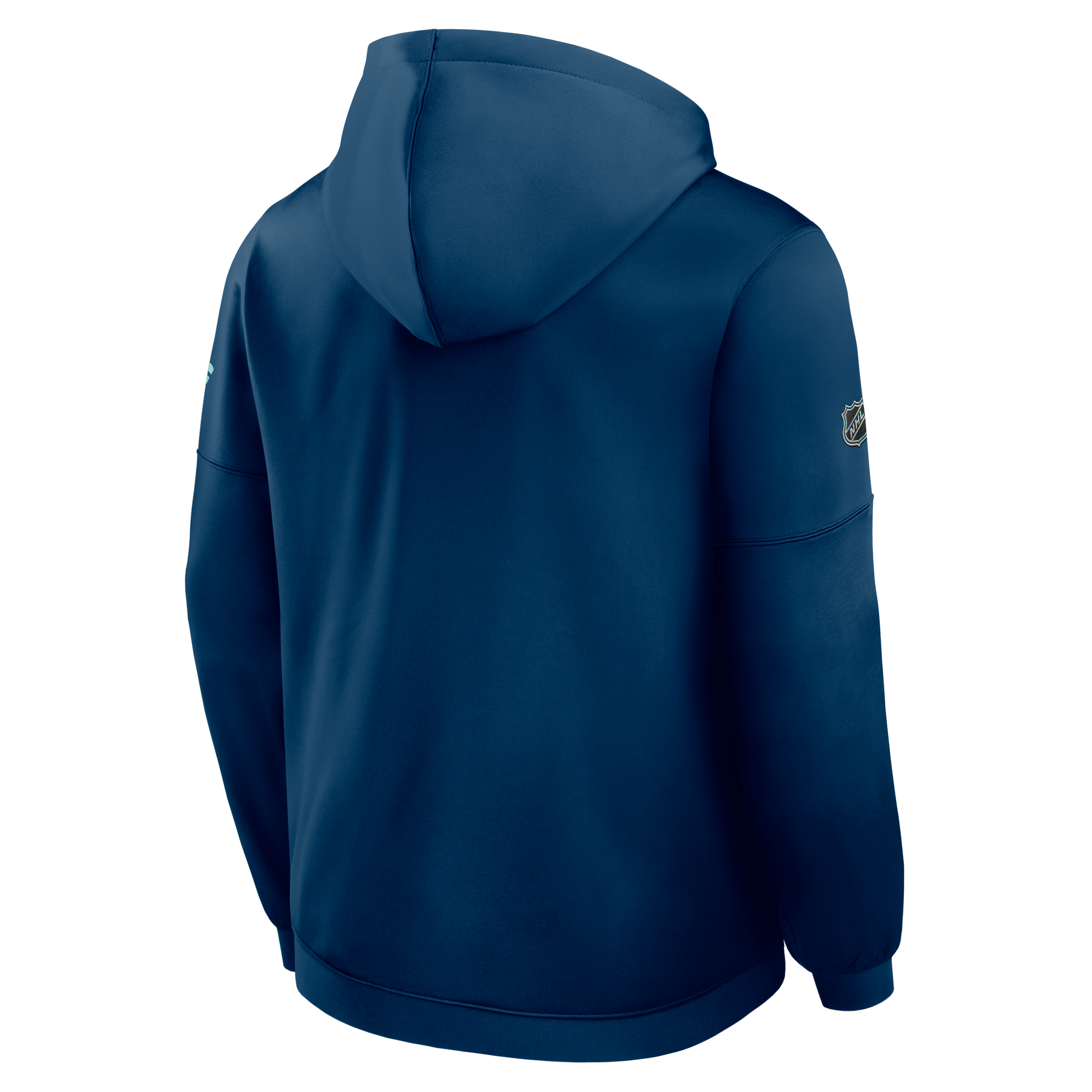 Men's Fanatics Deep Sea Blue Seattle Kraken Authentic Pro Rink Fleece Pullover Hoodie