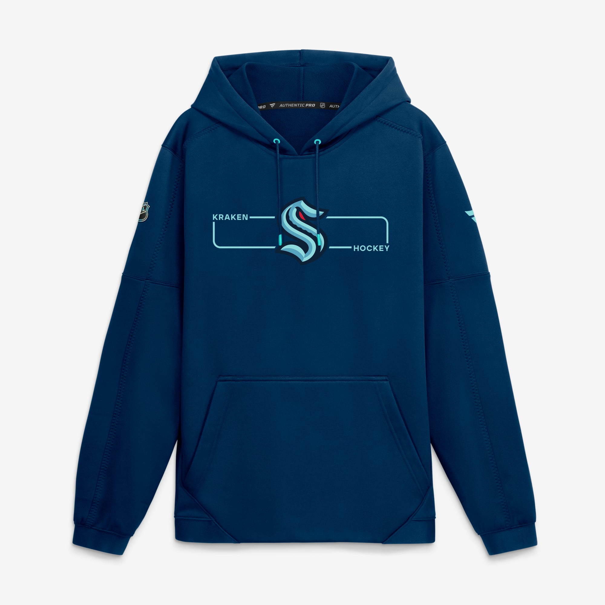 Sweat à capuche polaire authentique Seattle Kraken Pro Rink bleu profond pour homme de Fanatics