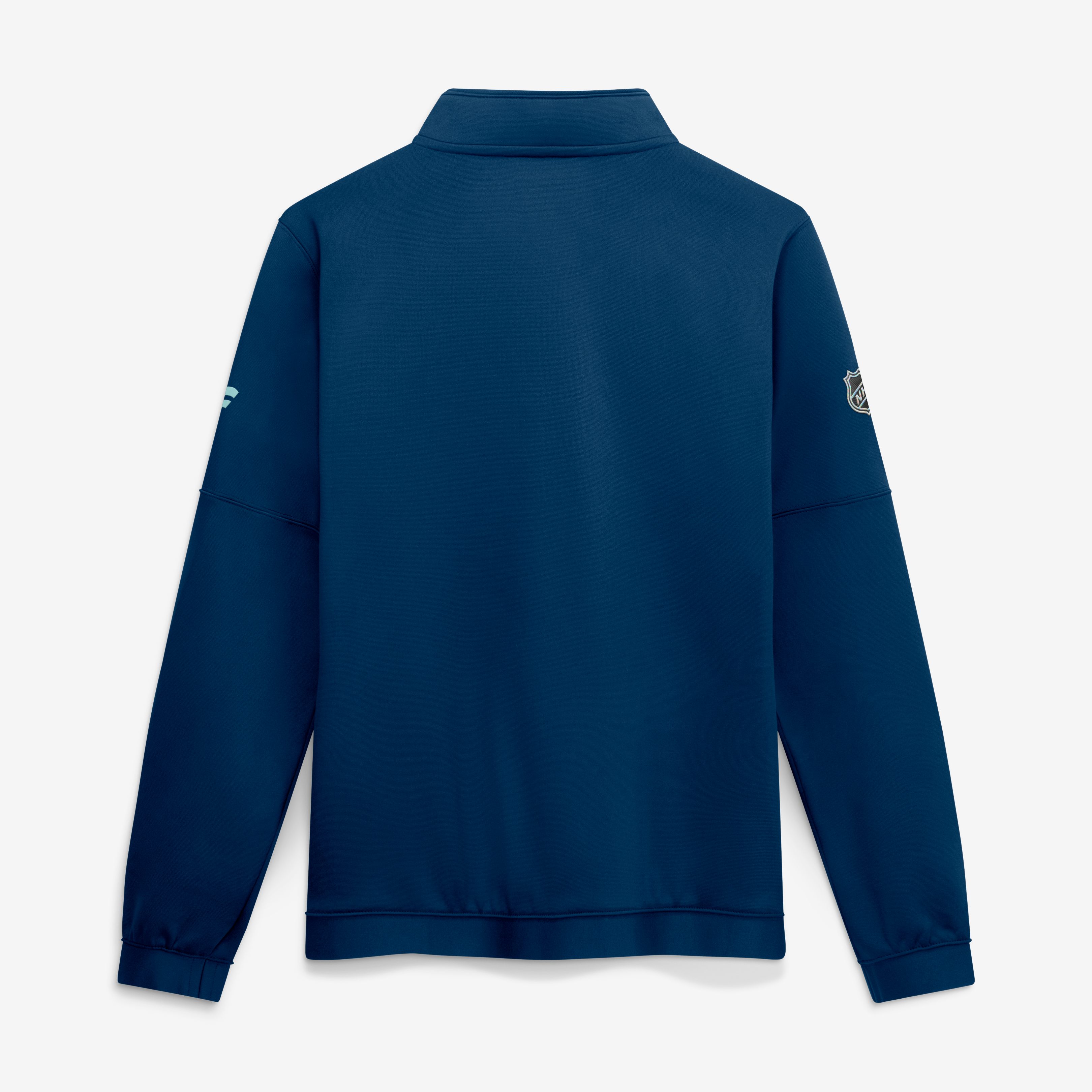 Men's Fanatics Deep Sea Blue Seattle Kraken Authentic Pro Rink Fleece Quarter-Zip Pullover