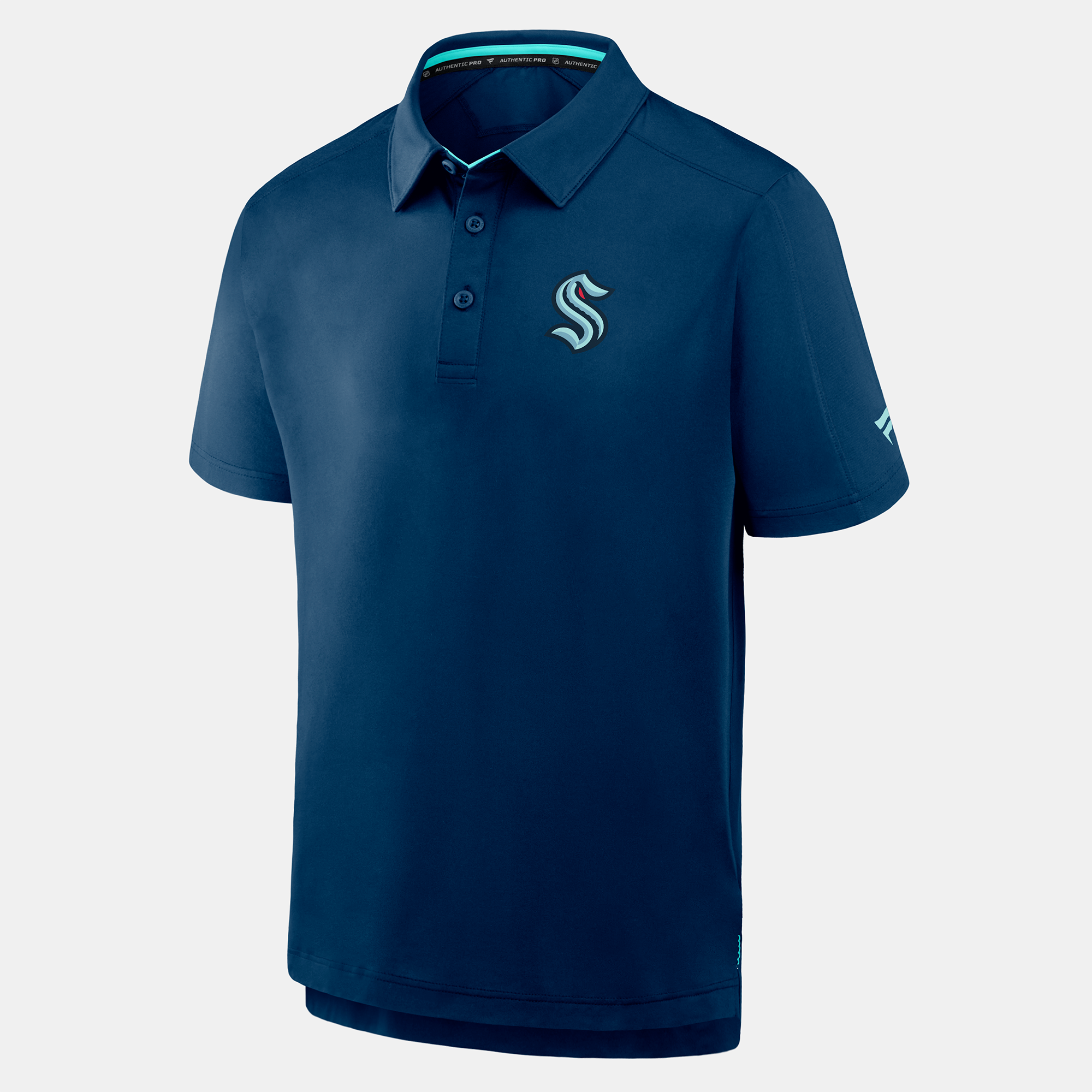 Men's Fanatics Deep Sea Blue Seattle Kraken Authentic Pro Rink Polo