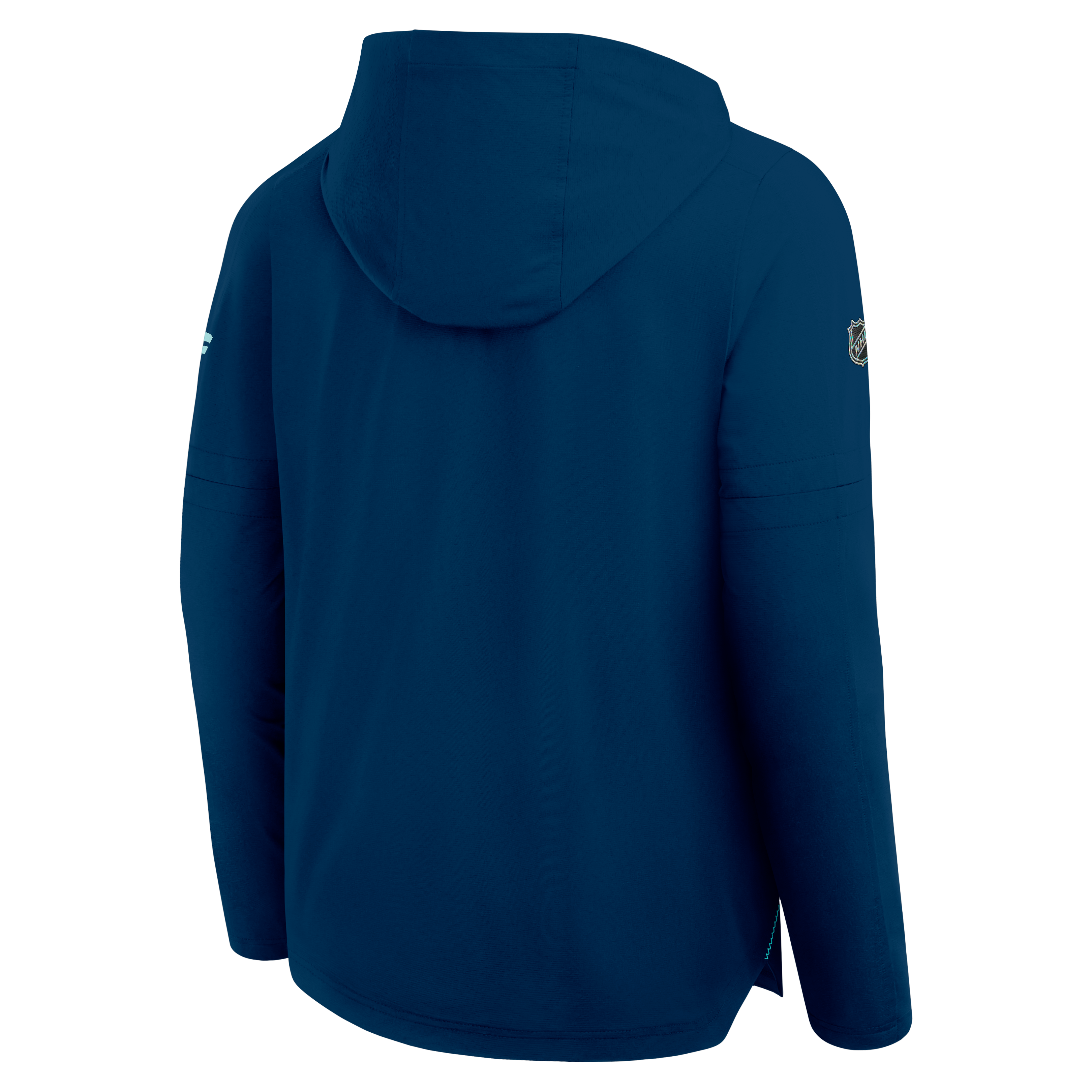 Men's Fanatics Deep Sea Blue Seattle Kraken Authentic Pro Train Lightweight Hoodie
