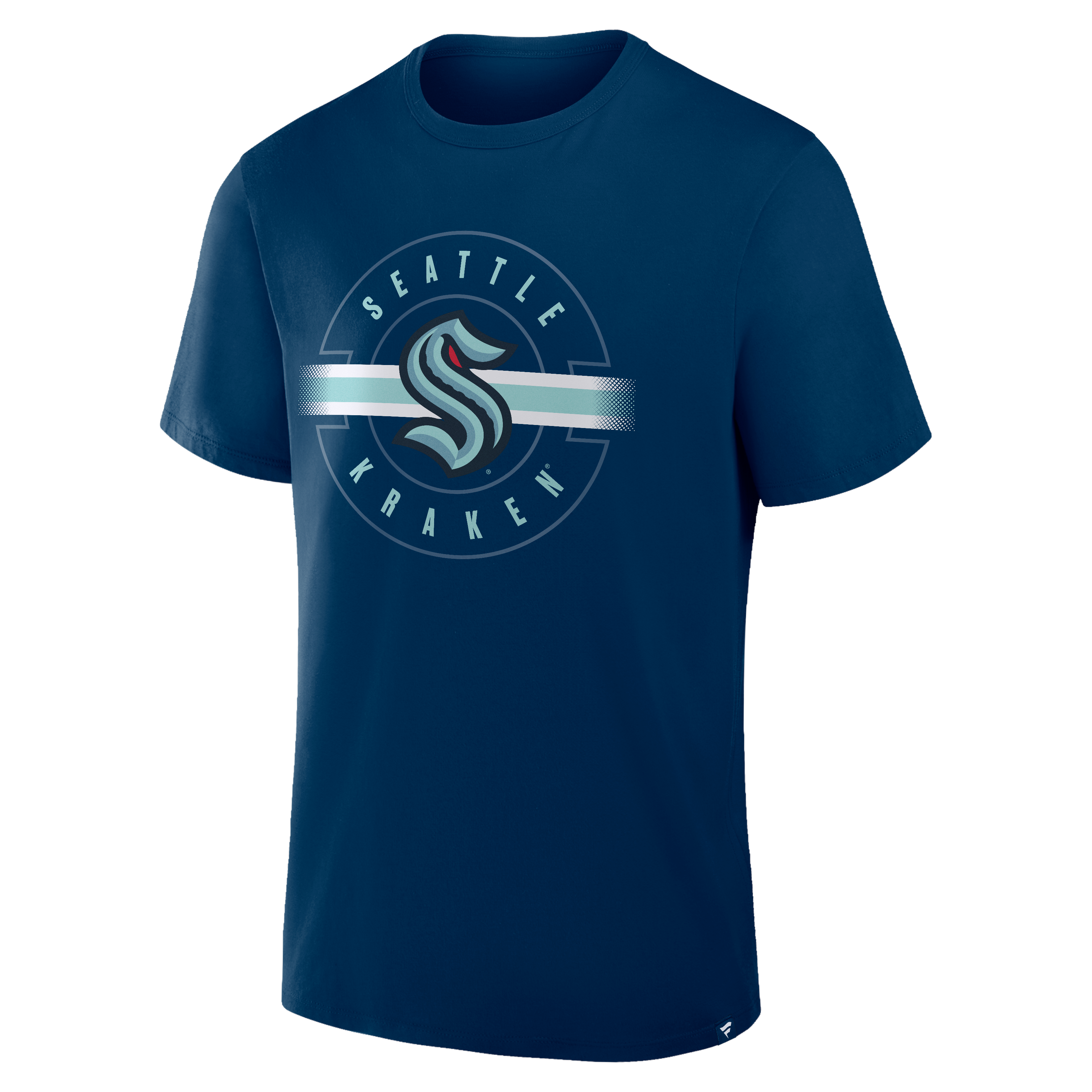 T-shirt Fanatics Deep Sea Blue Seattle Kraken Legacy Cross Check pour homme