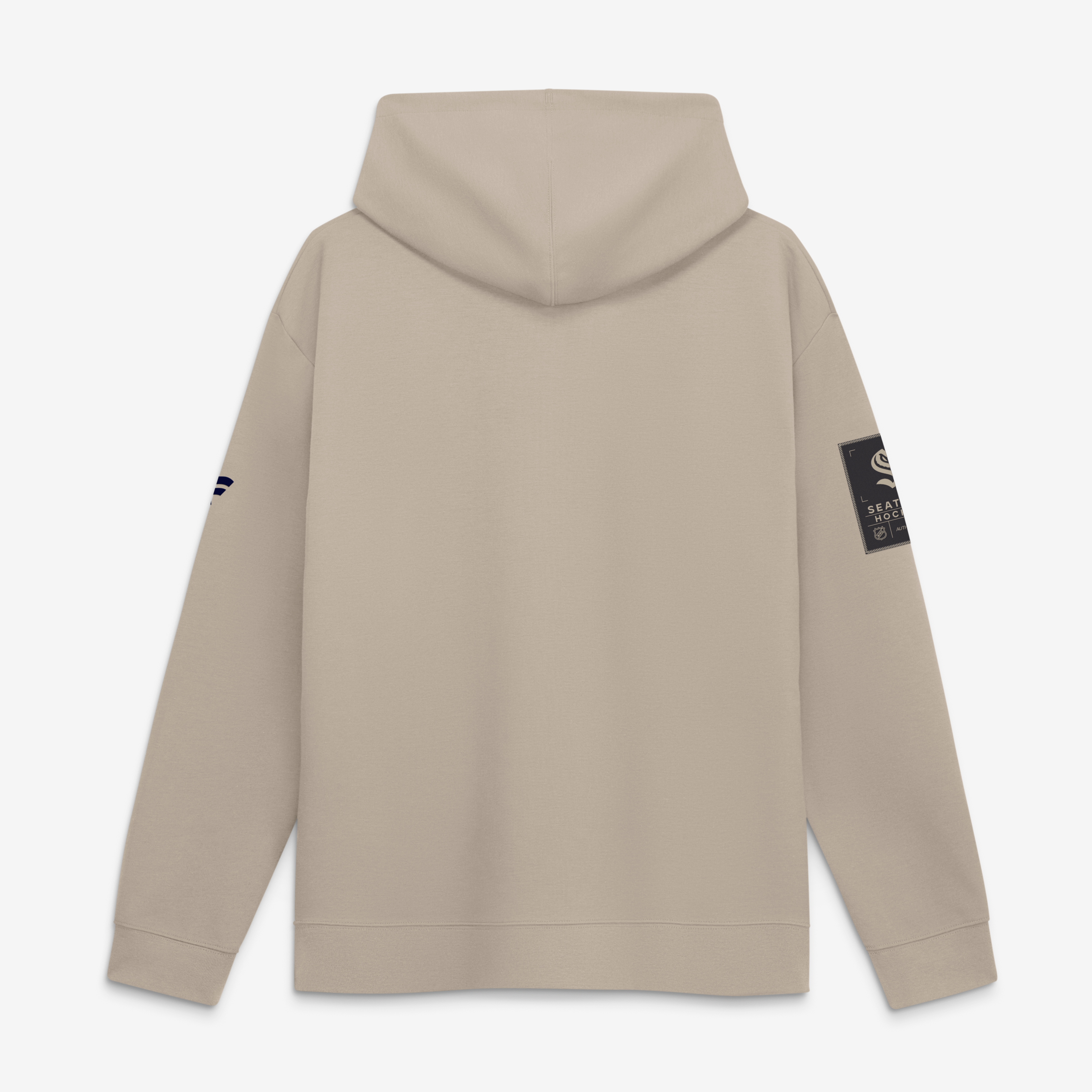 Sweat à capuche Fanatics beige clair Seattle Kraken Authentic Pro Road pour homme