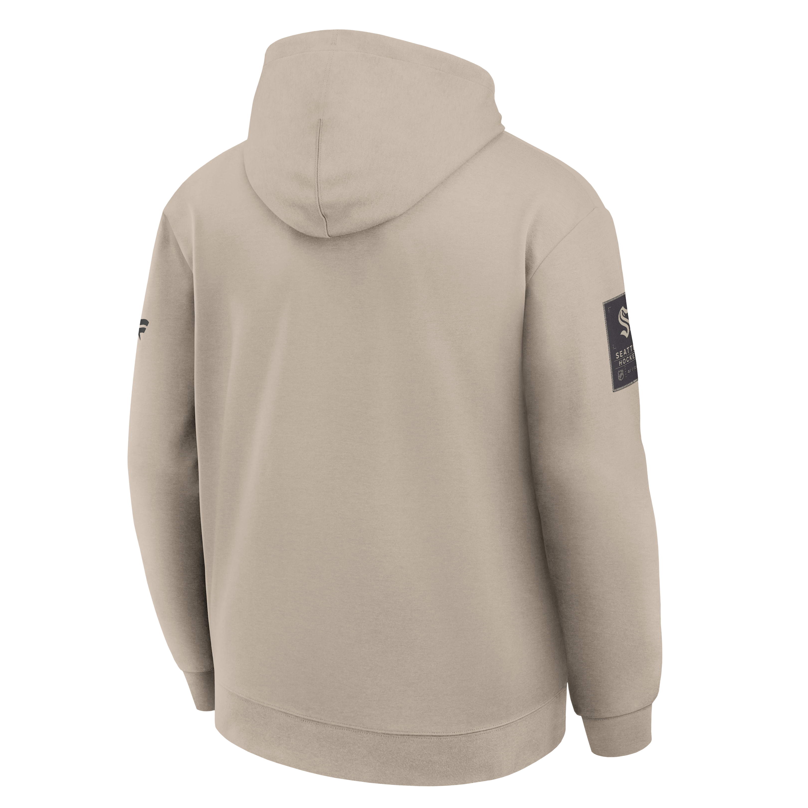 Sweat à capuche Fanatics beige clair Seattle Kraken Authentic Pro Road pour homme