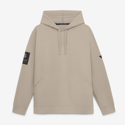 Men's Seattle Kraken Fanatics Light Beige Authentic Pro Road Hoodie