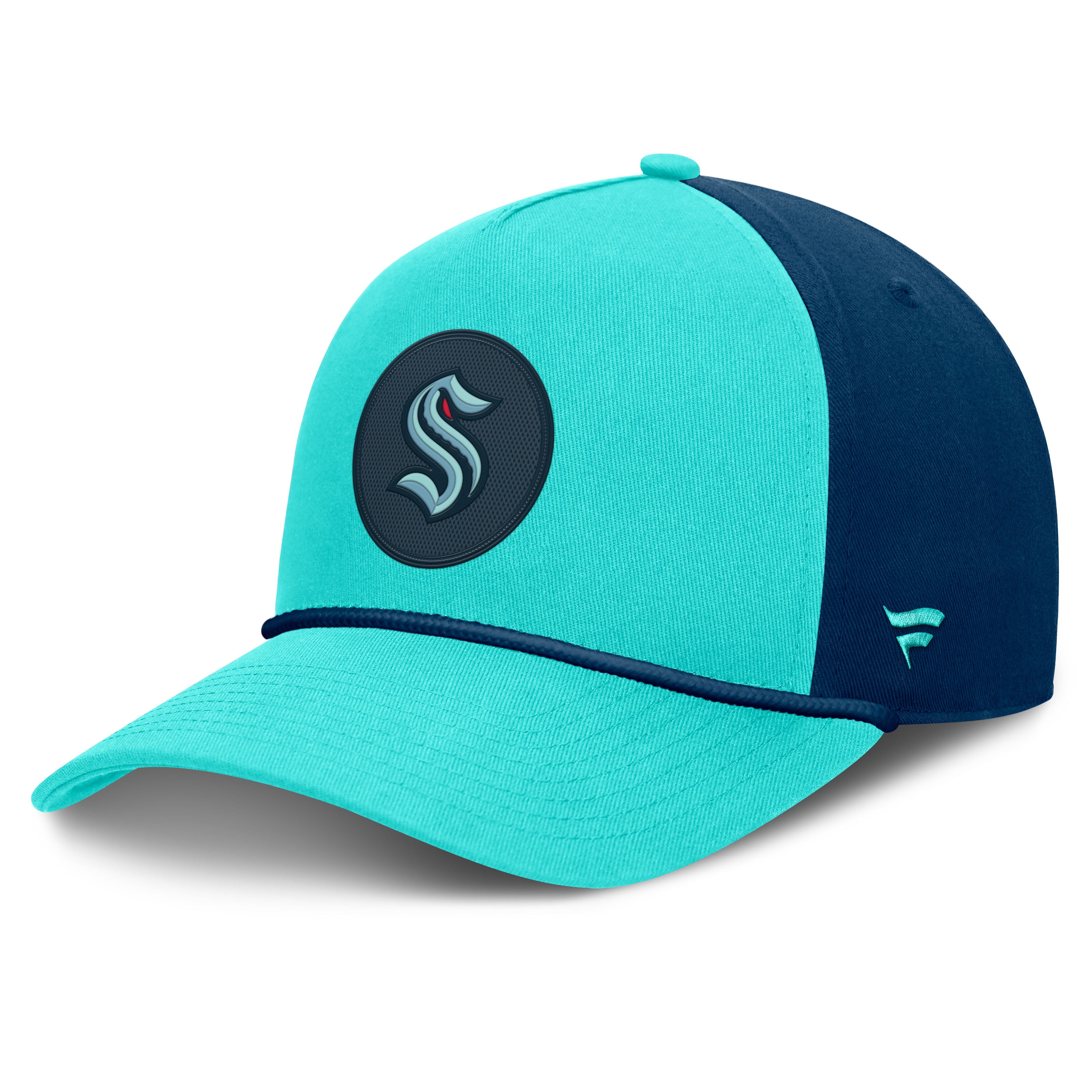 Casquette Fanatics bleu clair Seattle Kraken Authentic Pro Rink à monture A ajustable