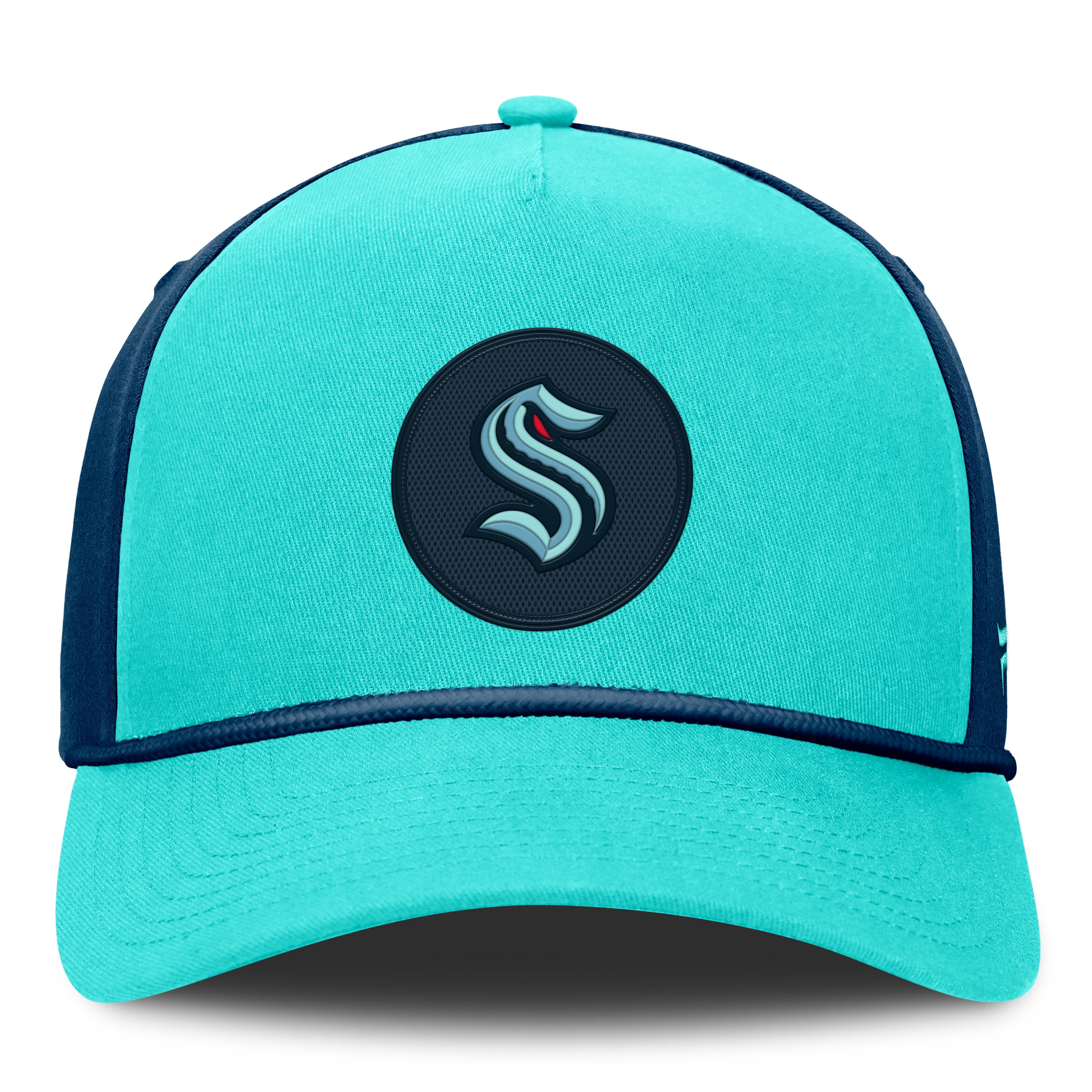 Casquette Fanatics bleu clair Seattle Kraken Authentic Pro Rink à monture A ajustable