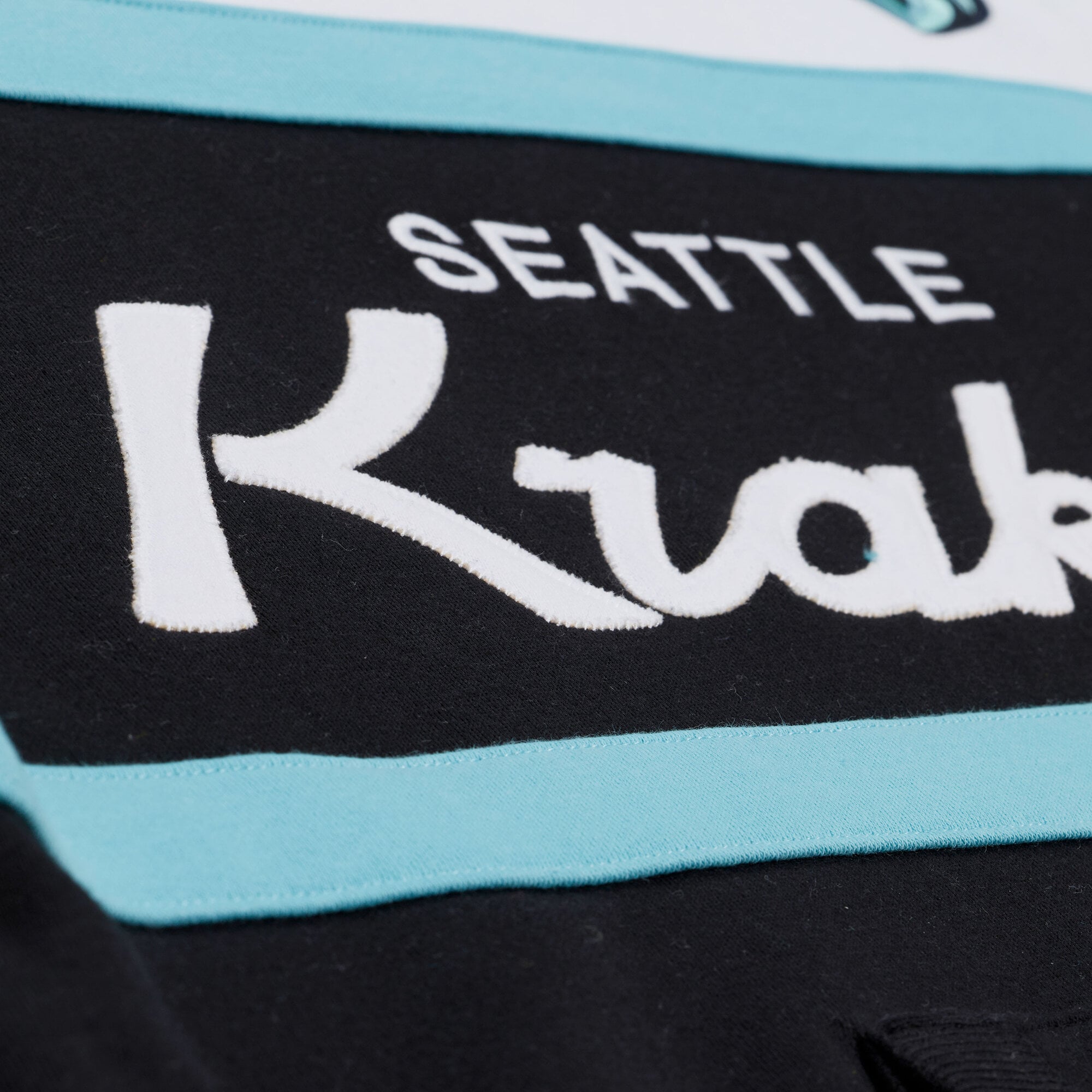 Sweat à capuche Mitchell & Ness noir pour homme, modèle Seattle Kraken Head Coach