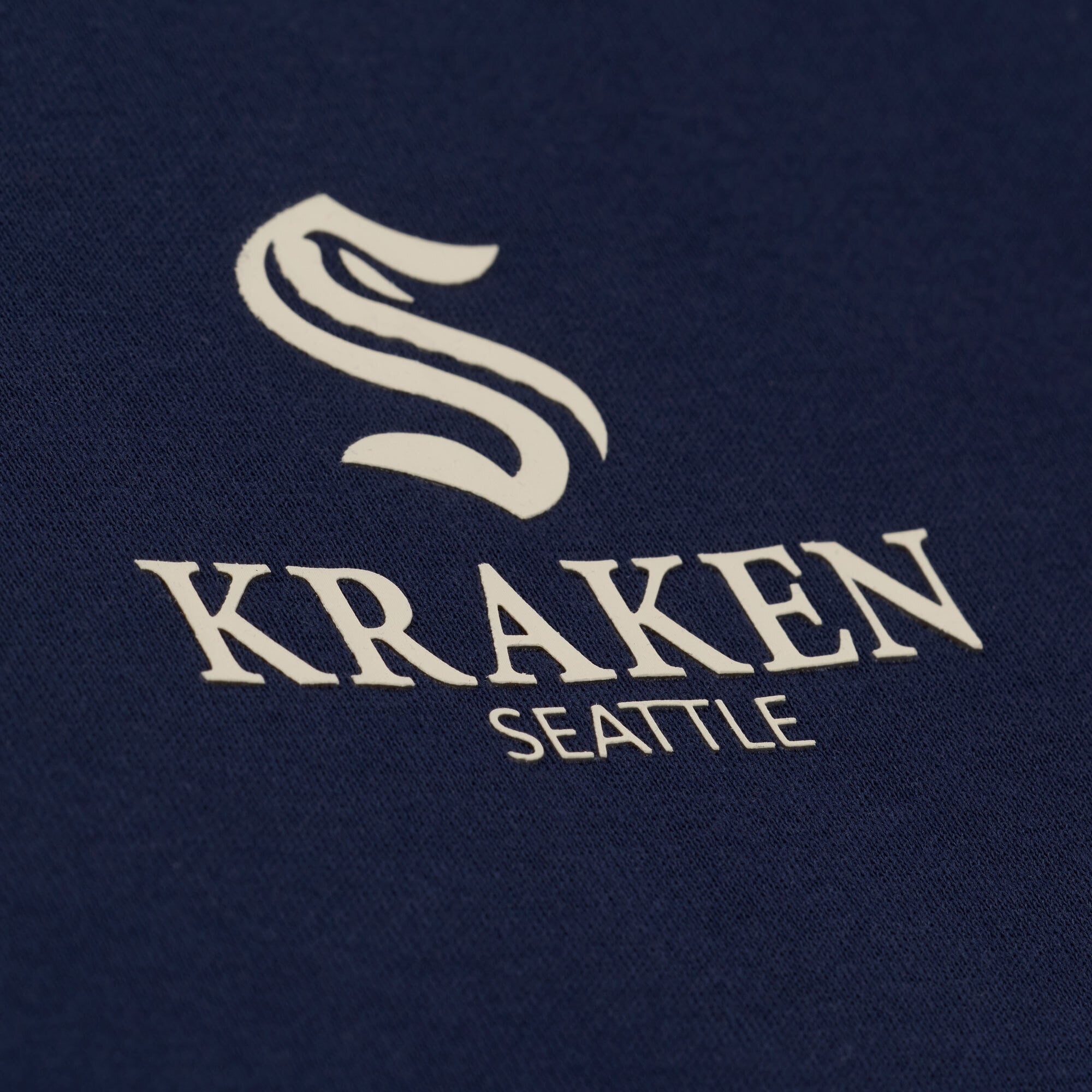 Men's Mitchell & Ness Navy Seattle Kraken Core Essentials Hoodie
