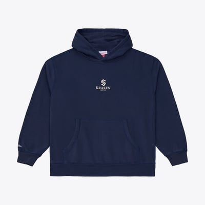 Seattle Kraken Mitchell & Ness Core Essentials Hoodie - Navy
