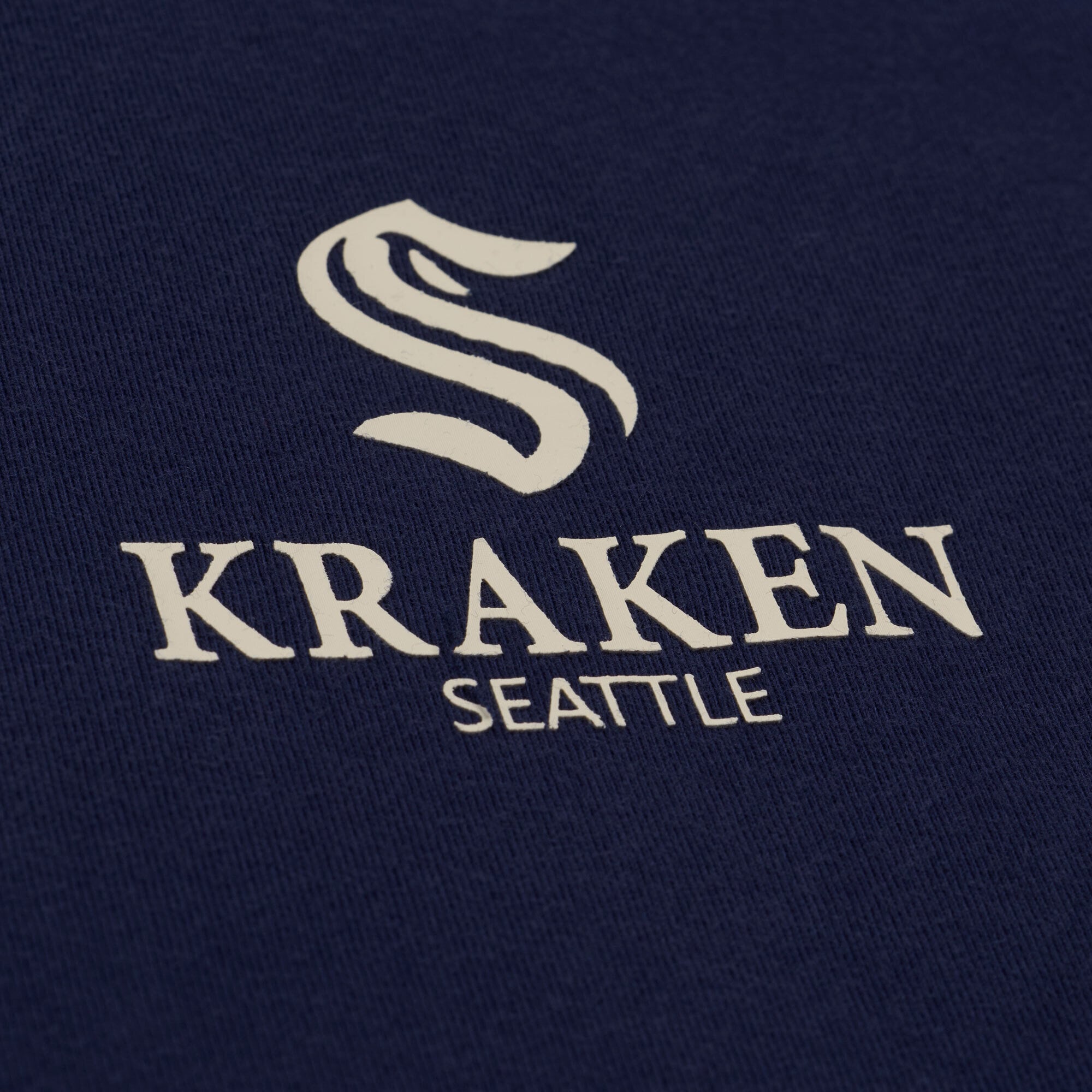 Men's Mitchell & Ness Navy Seattle Kraken Core Essentials T-Shirt
