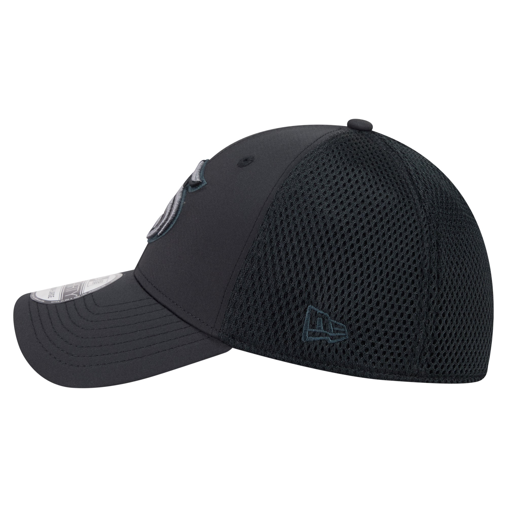 Casquette extensible New Era Seattle Kraken Blackout 39THIRTY pour homme