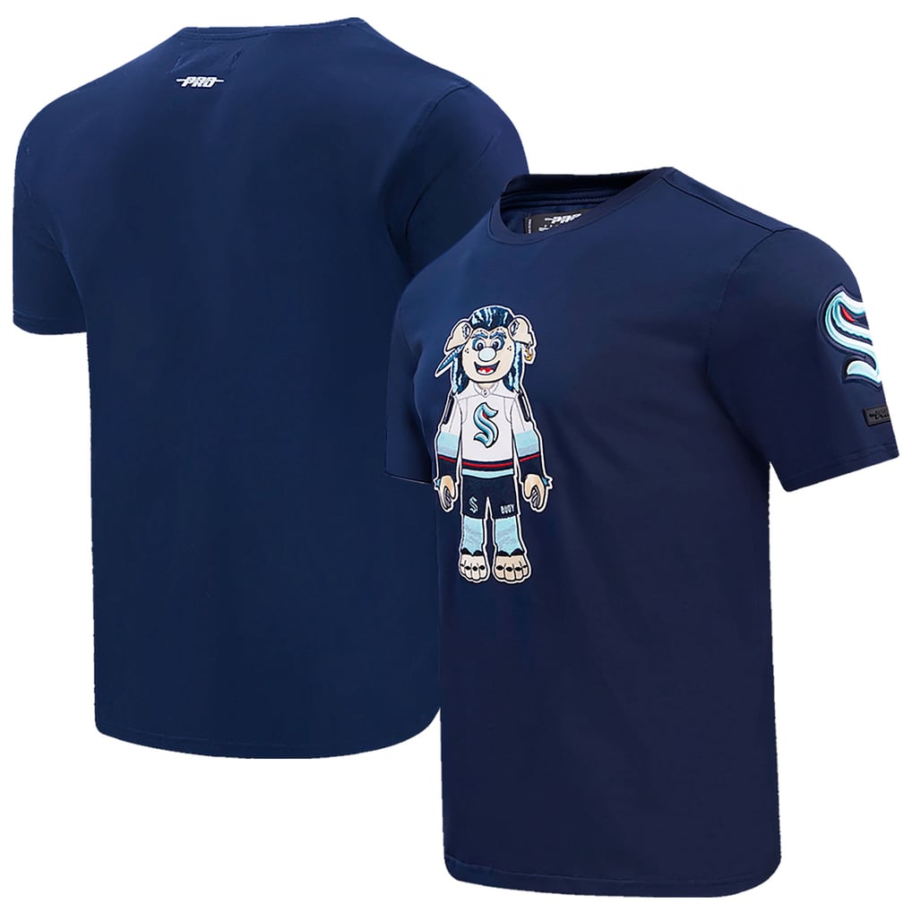 Men's Seattle Kraken Pro Standard Deep Sea Blue Mascot T-Shirt
