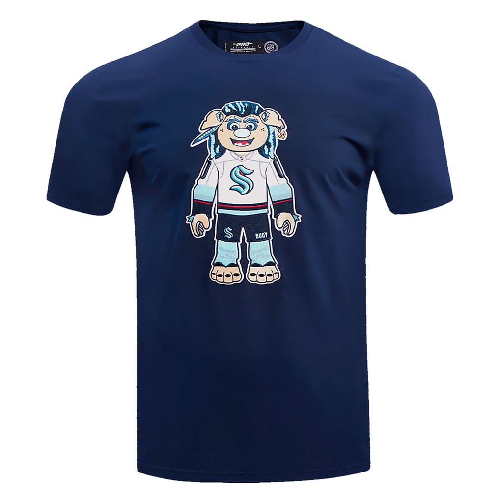 Men's Seattle Kraken Pro Standard Deep Sea Blue Mascot T-Shirt
