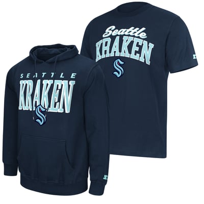Seattle Kraken Starter Logo Hoodie & T-Shirt Combo Pack - Deep Sea Blue