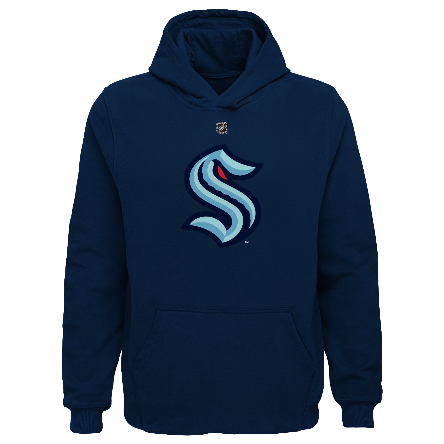 Preschool Navy Seattle Kraken - Primary Logo Pullover Hoodie