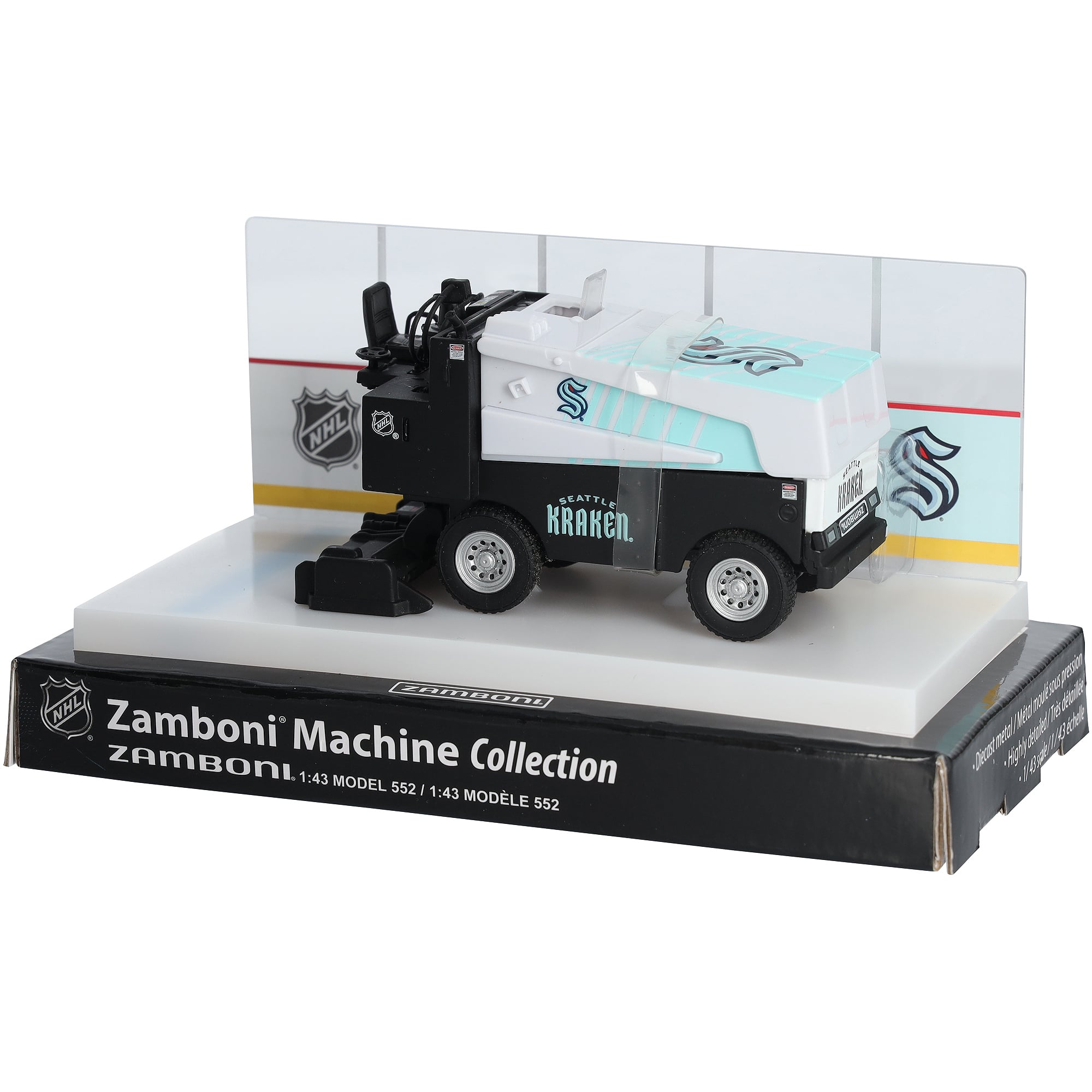 Zamboni miniature en métal moulé sous pression à l'échelle 1:43, Seattle Kraken, saison 2026-2027
