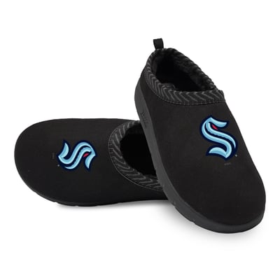 Seattle Kraken ISlide Unisex Primary Logo Mission Slipper - Black
