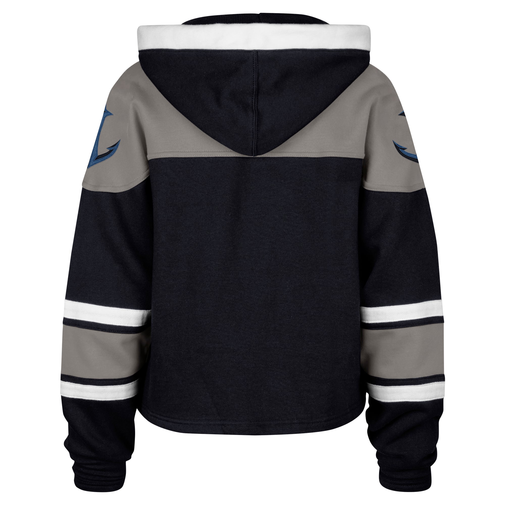 Sweat à capuche court en dentelle supérieure Seattle Kraken Deep Sea Blue pour femme '47
